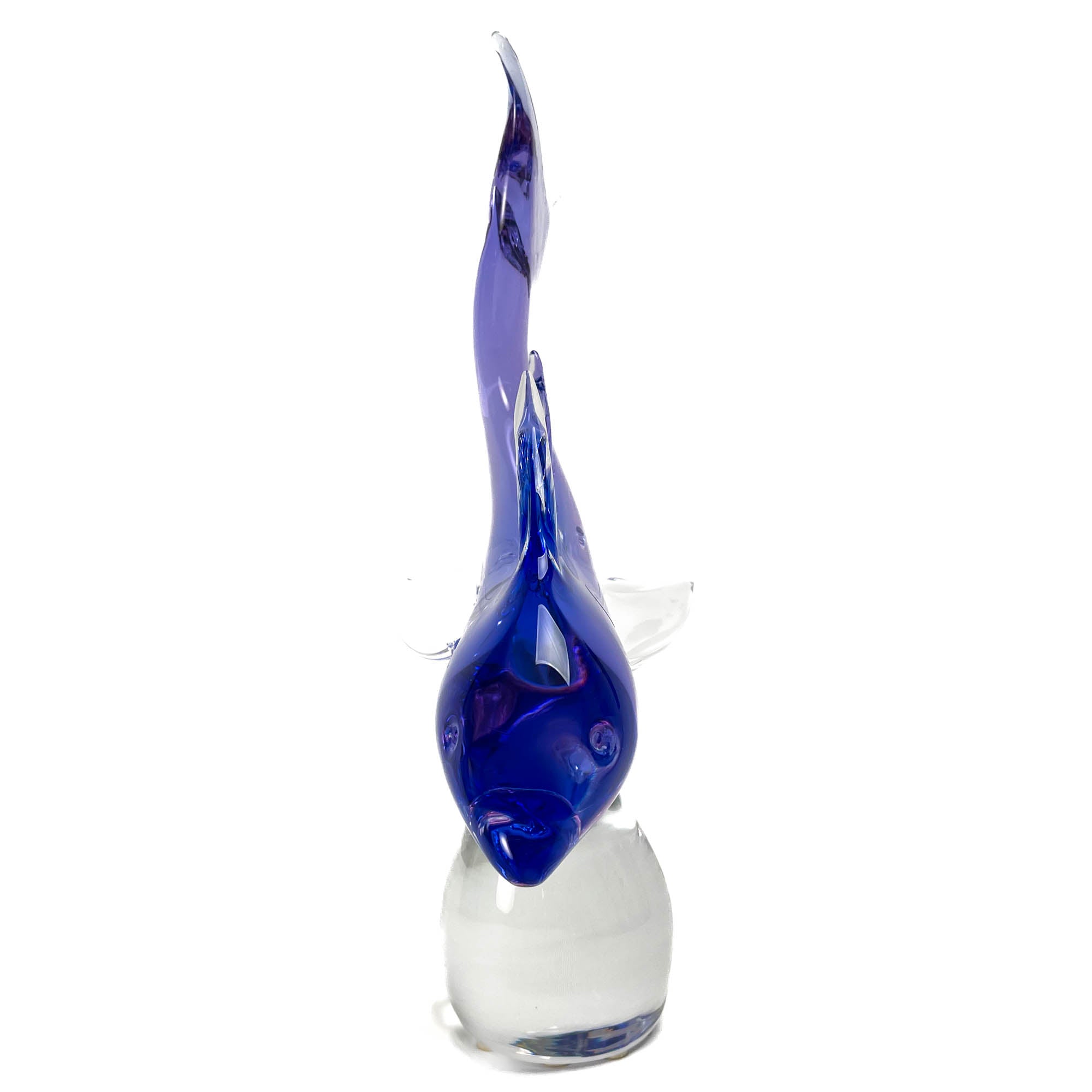 Blue Shark on a  Rock - Murano Glass Art