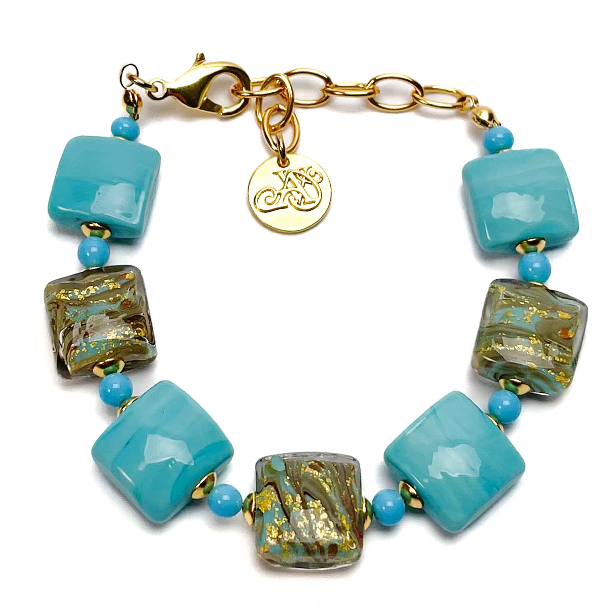 Las Vegas light bracelet -  Murano Glass