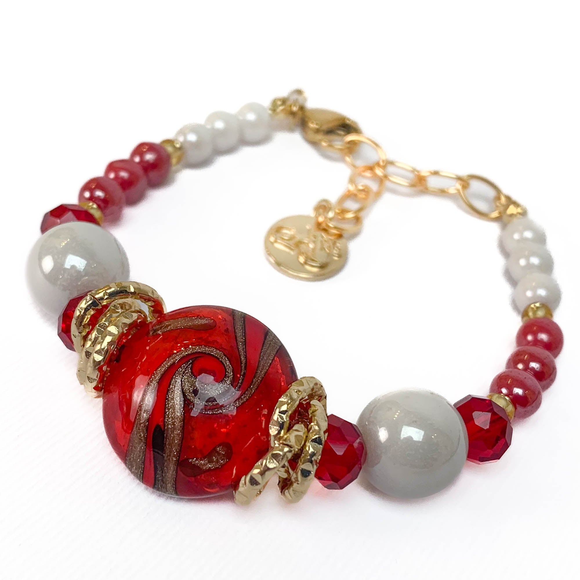 murano glass bracelet hand made beads vetro di murano bracciale pulsera