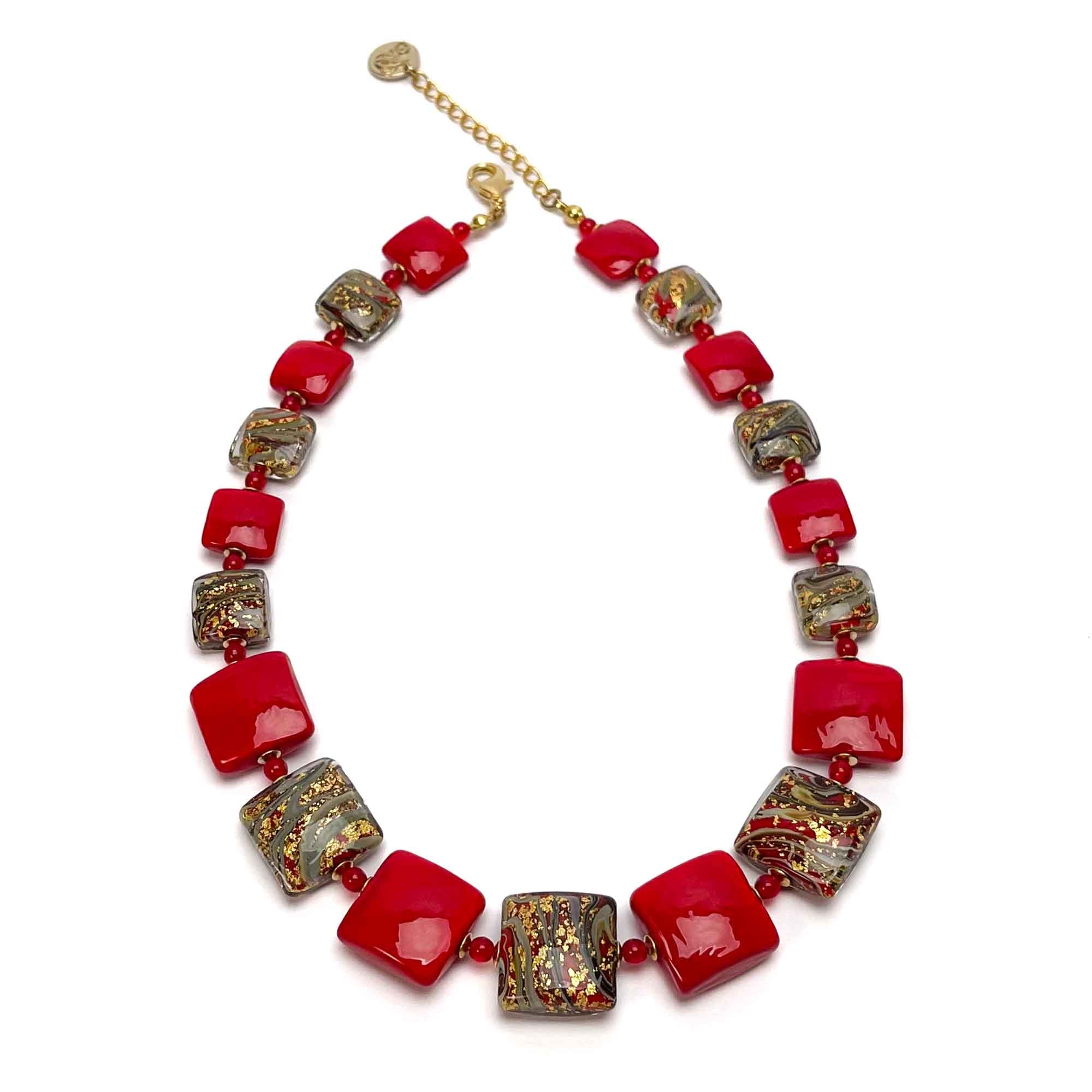 Las Vegas Short Necklace -  Murano Glass