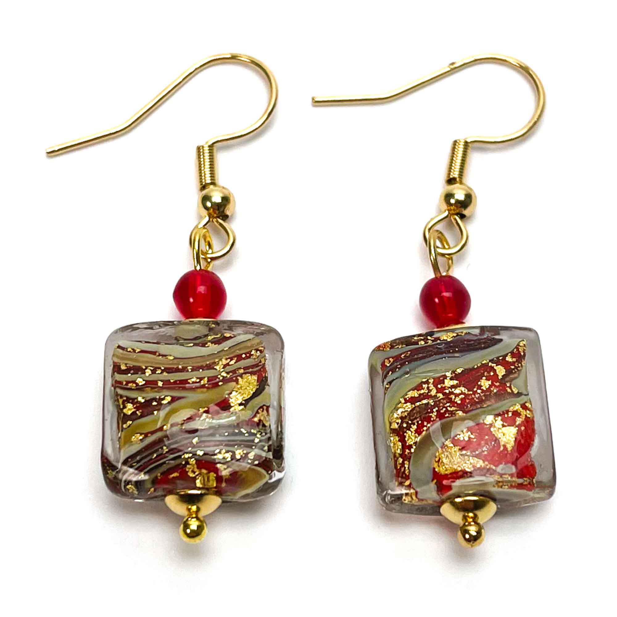 Las Vegas Small Earrings -  Murano Glass