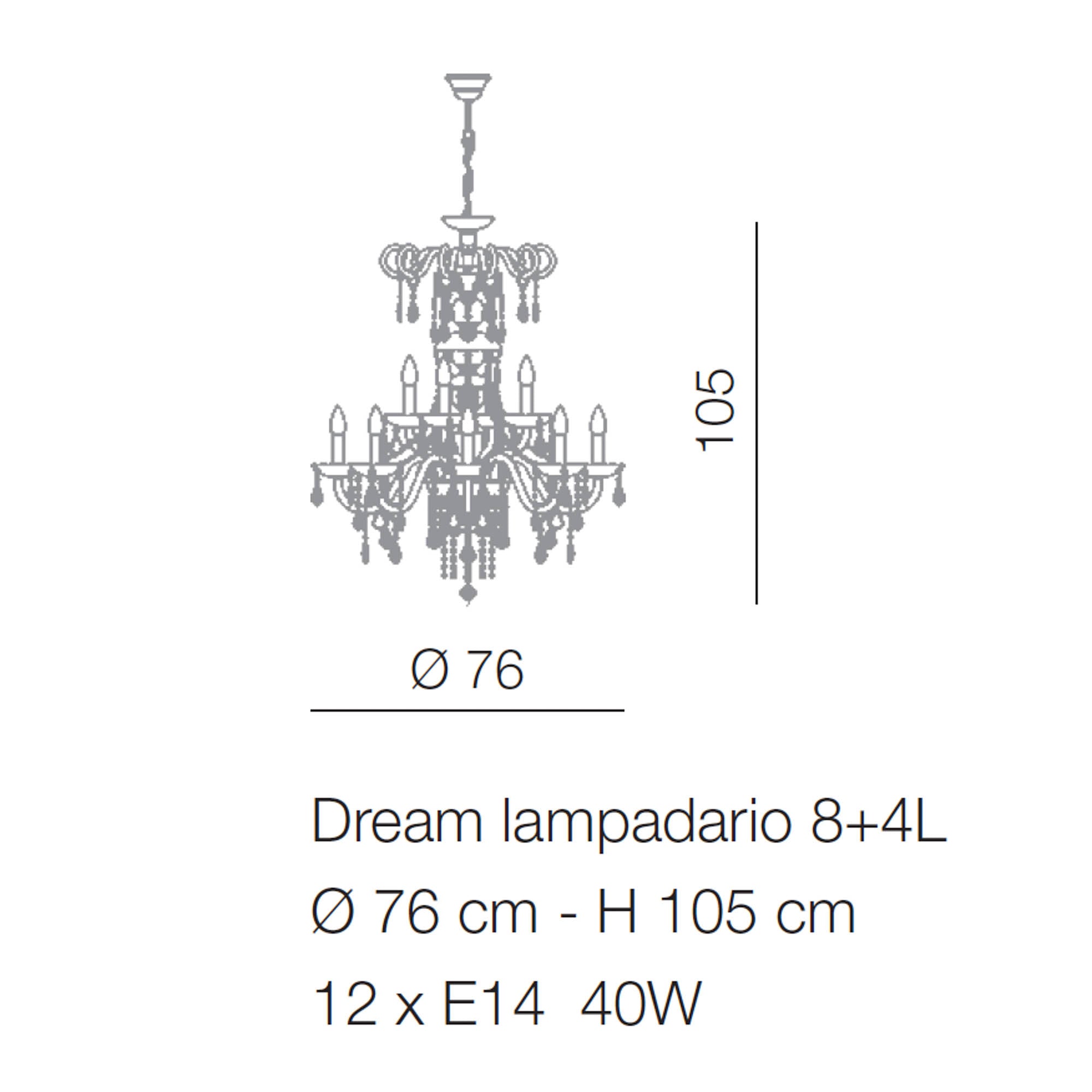 Dream Chandelier. 6 up to 36 Lights