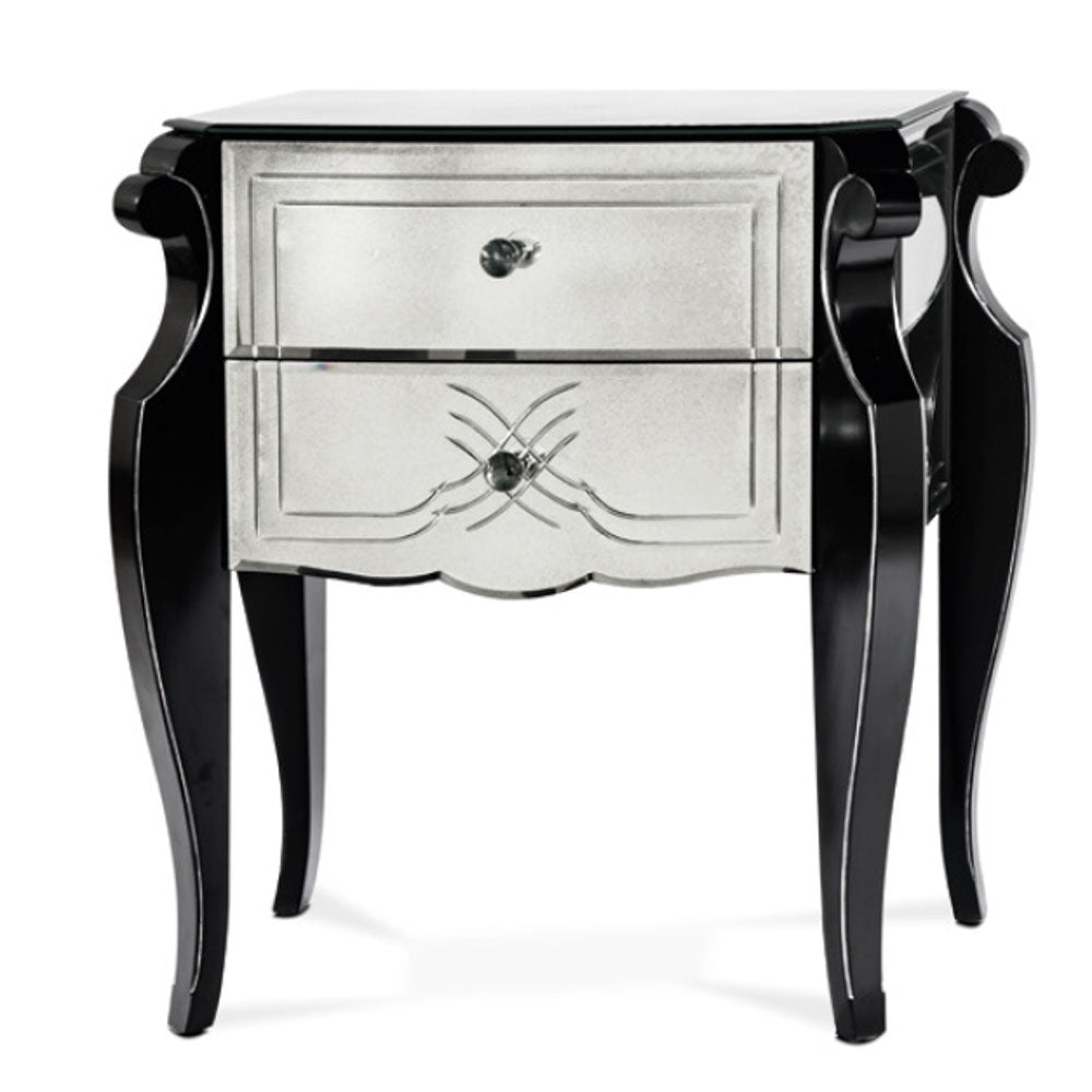 Venetian-style Nightstand - black details