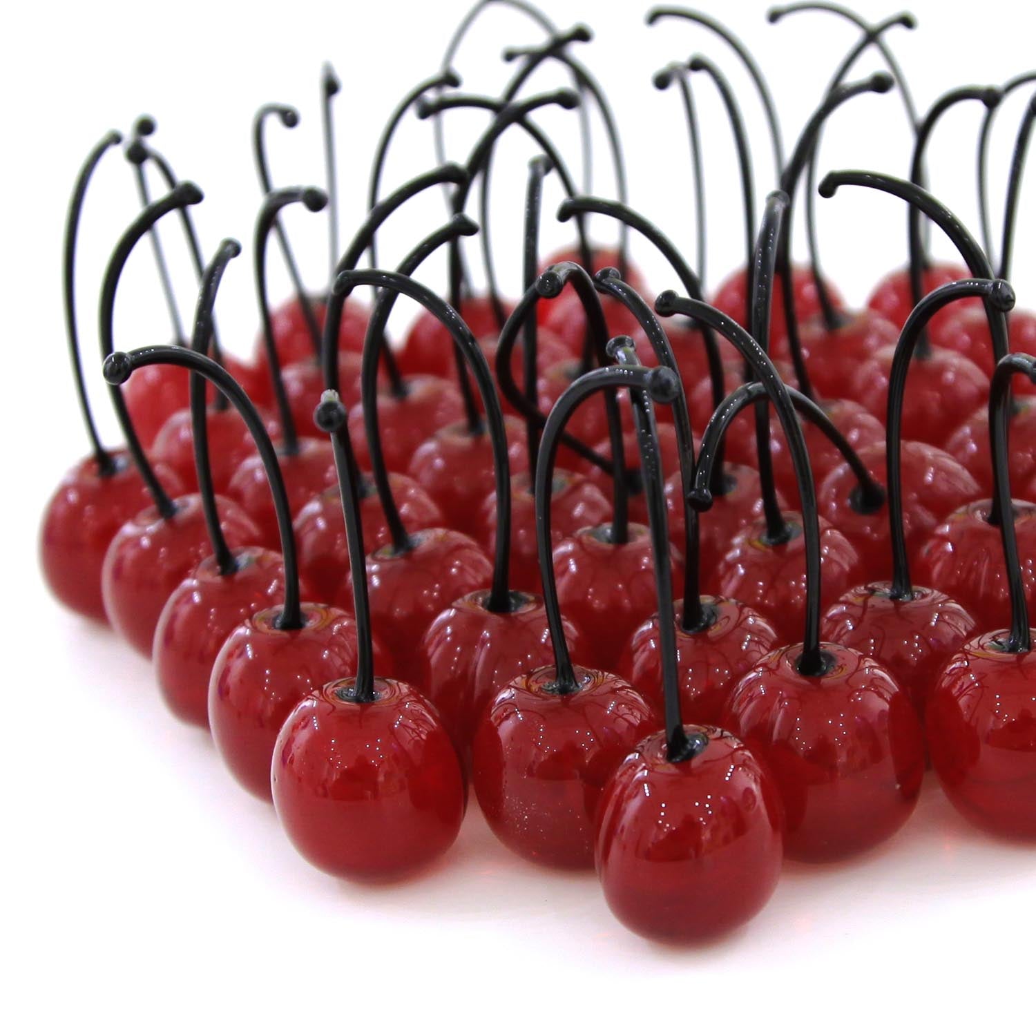 Natural Size Glass Cherries