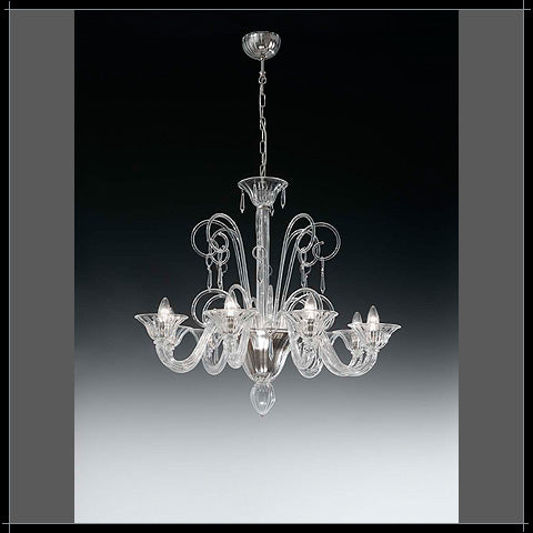 Bach 8 lights chandelier- Murano Glass Lighting