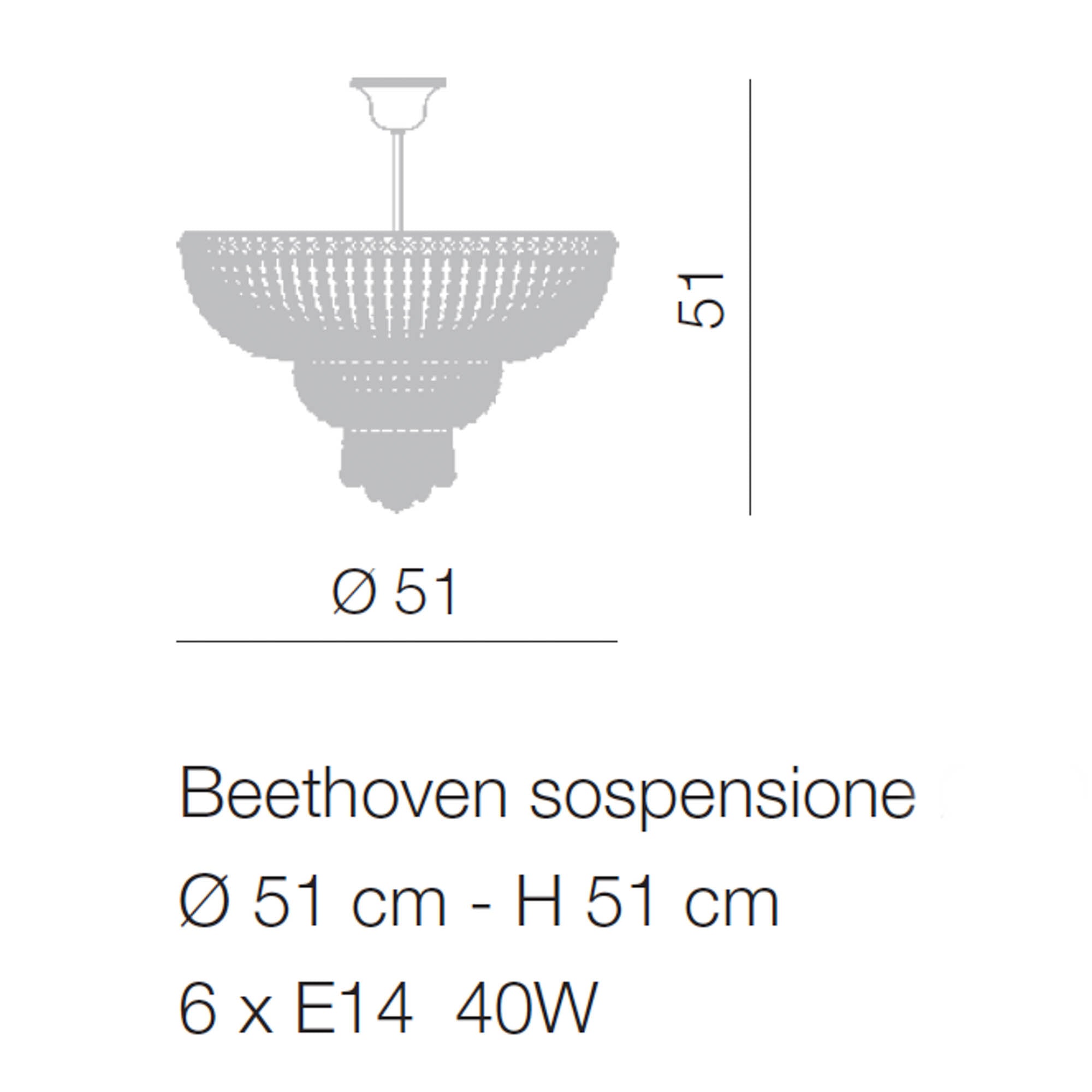 Beethoven Pendant Chandelier