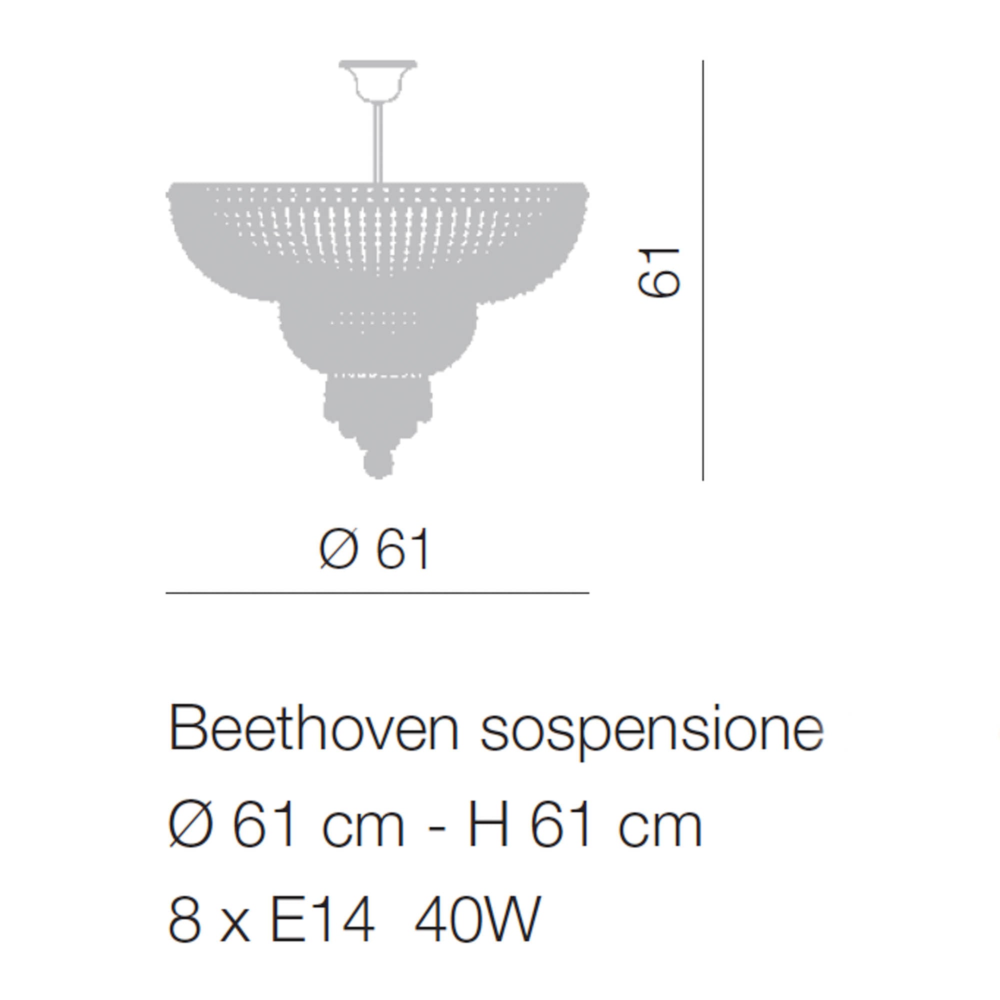 Beethoven Pendant Chandelier