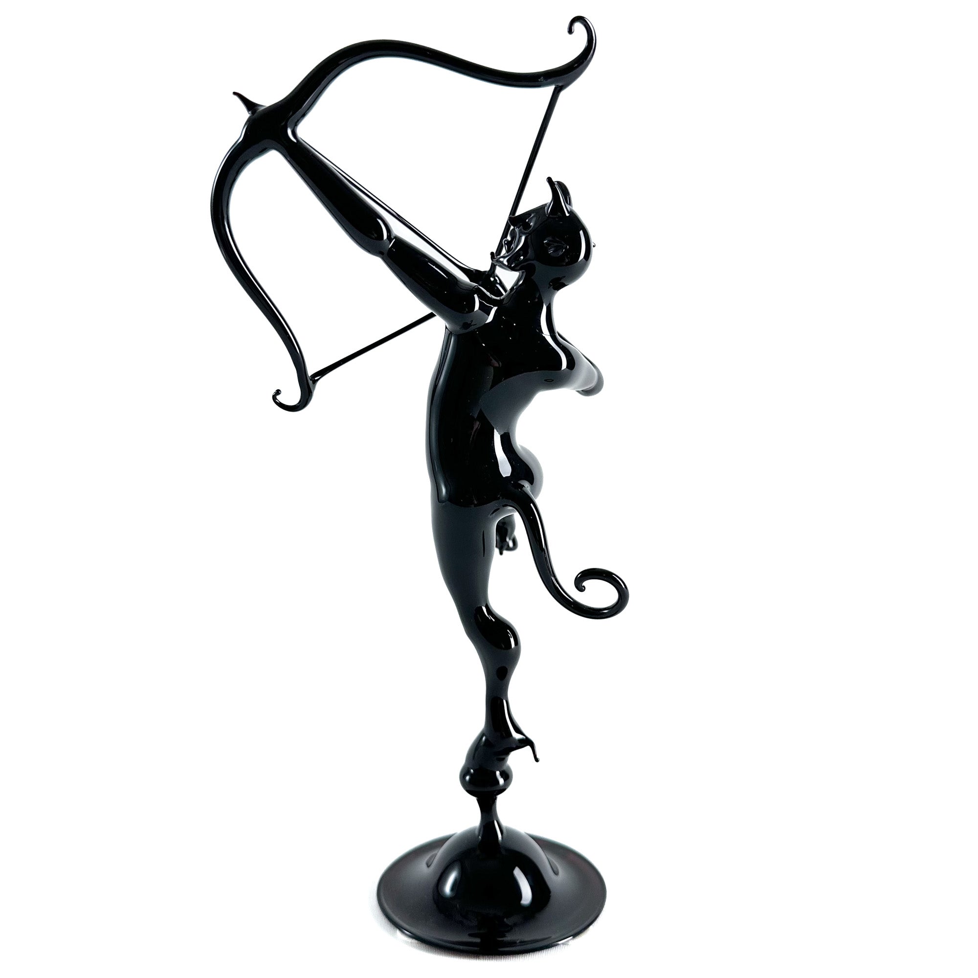 Black Devil with Bow and Arrow - Murano Glass