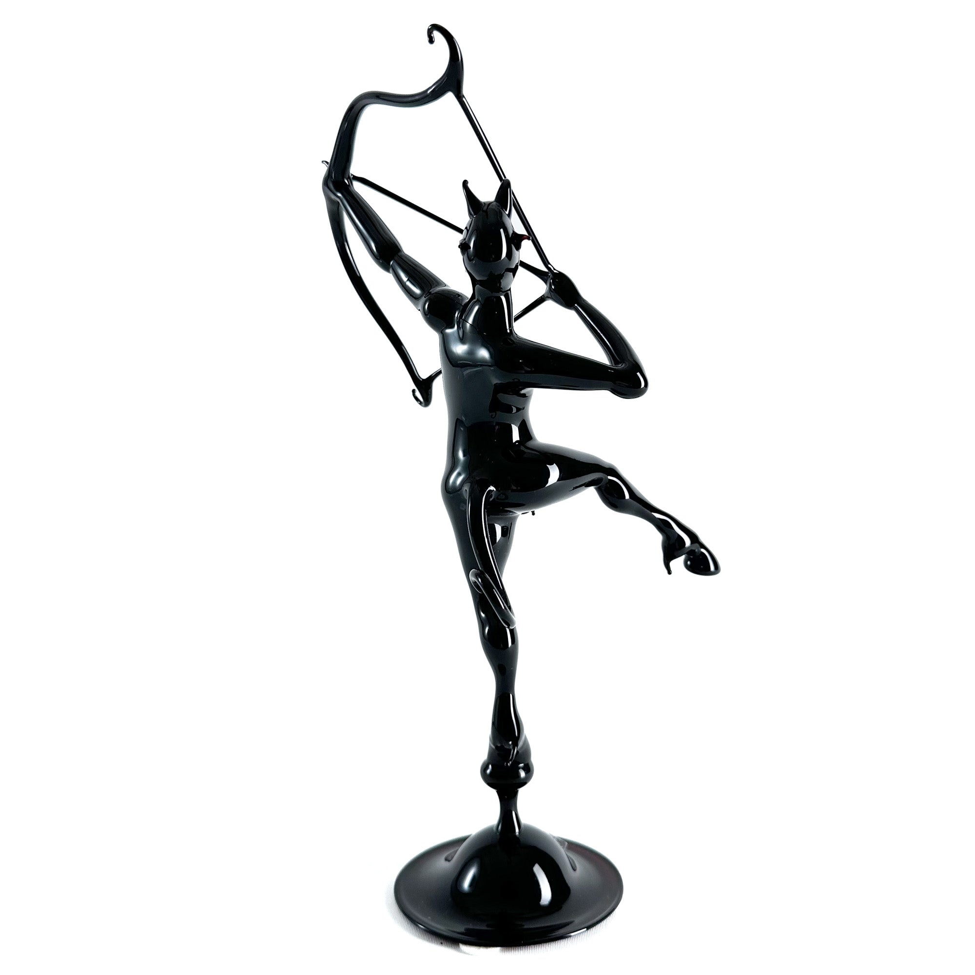 Black Devil with Bow and Arrow - Murano Glass