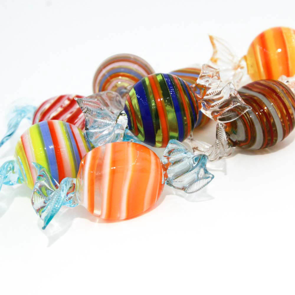 Blown glass multicolor sweets - set of 3 up to 30 pieces