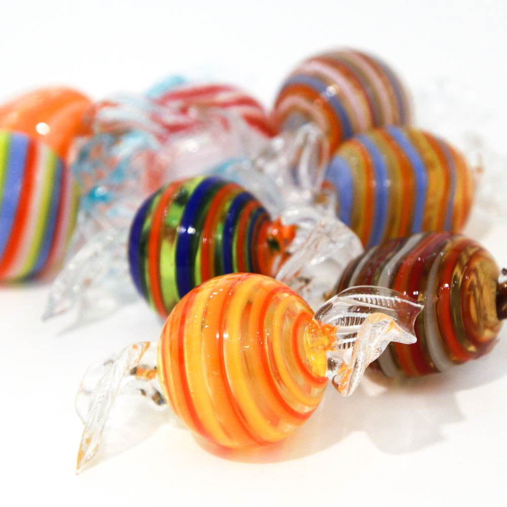 Blown glass multicolor sweets - set of 3 up to 30 pieces