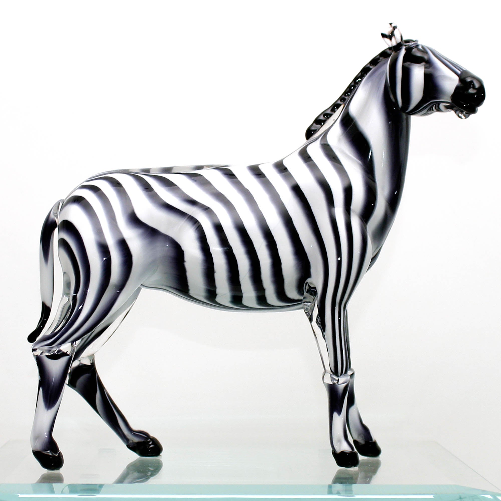 Zebra in vetro di Murano