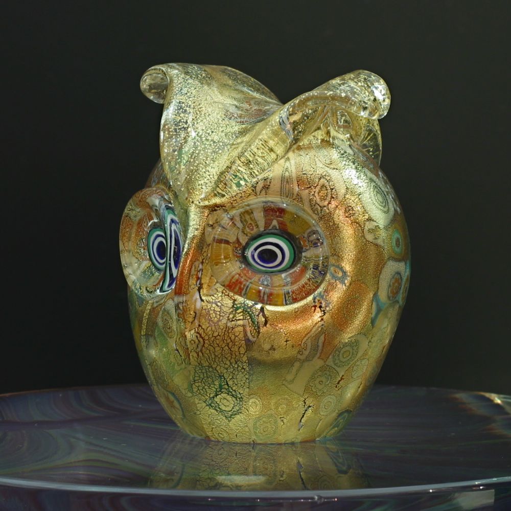 Chouette - Verre de Murano - Animaux de collection