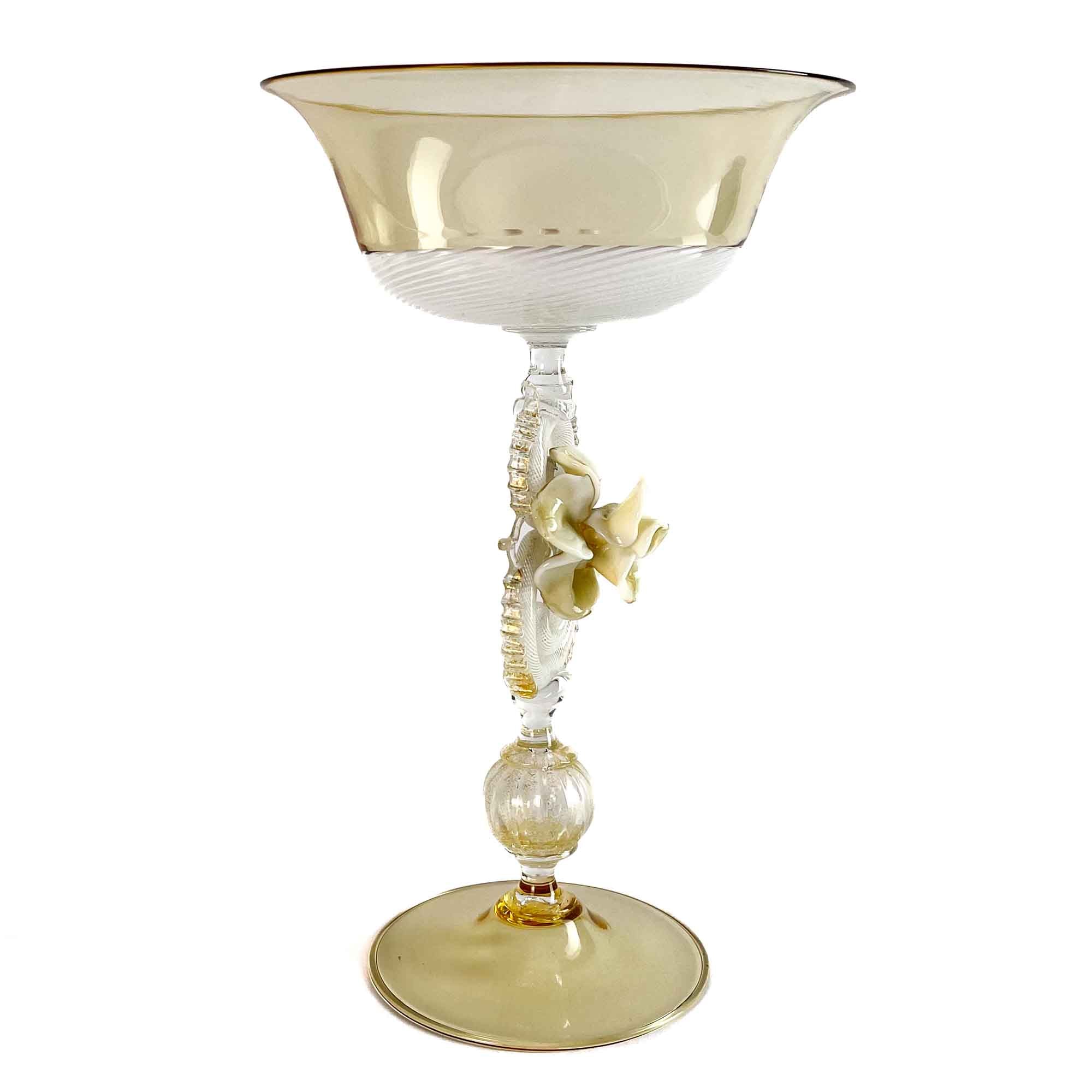 Murano blown glass - Tipetto goblet