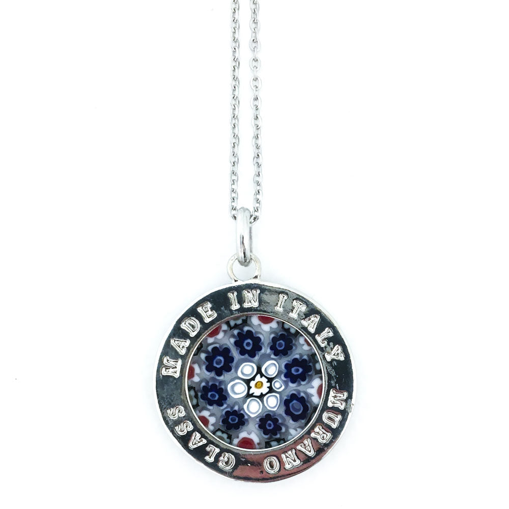 Murrina pendant with swarovski - 23 mm