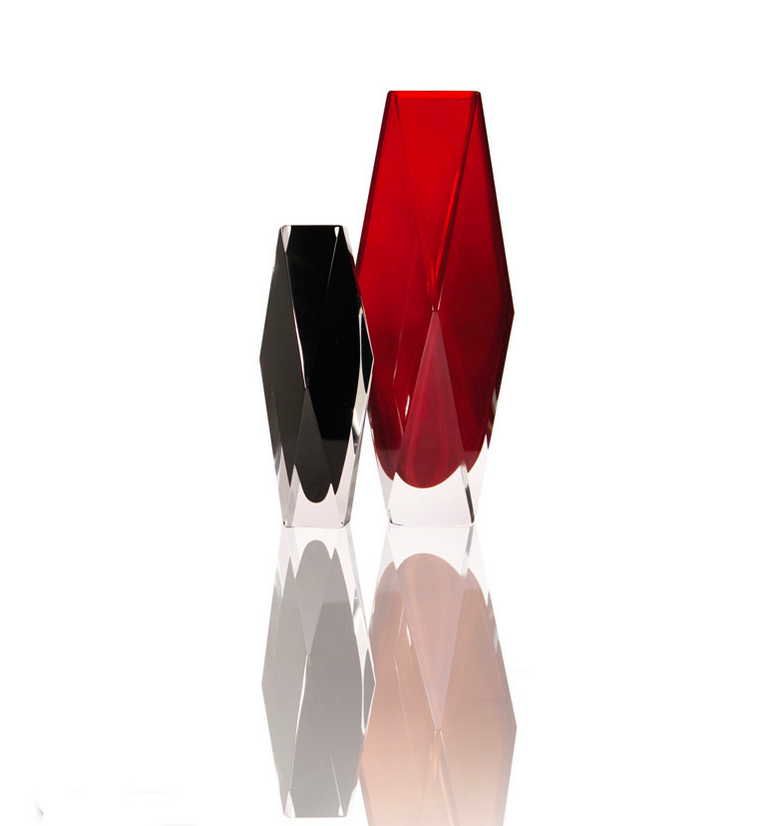 gotham vase vaso murano glass fornace mian formia