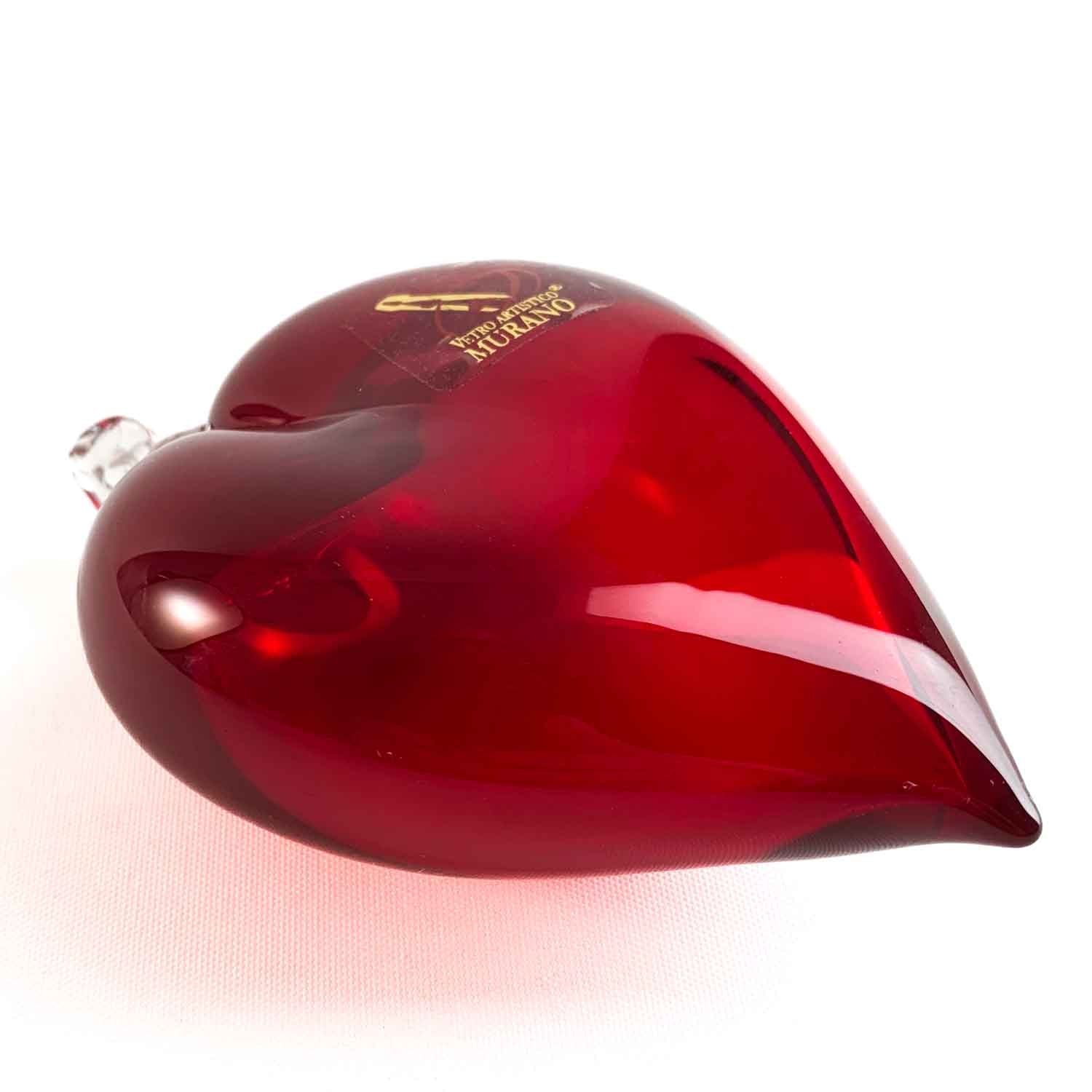 Red heart paperweight