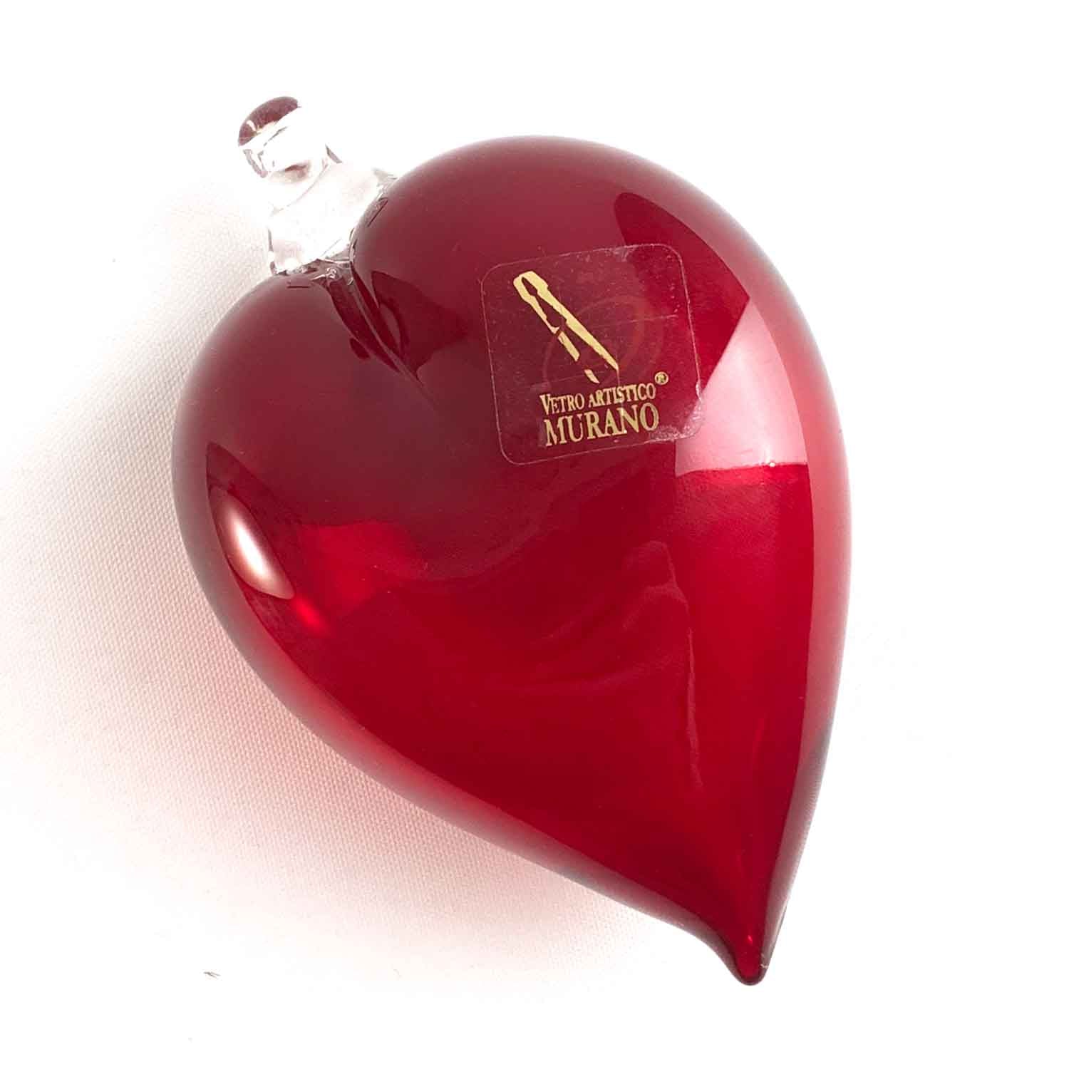 Red heart paperweight