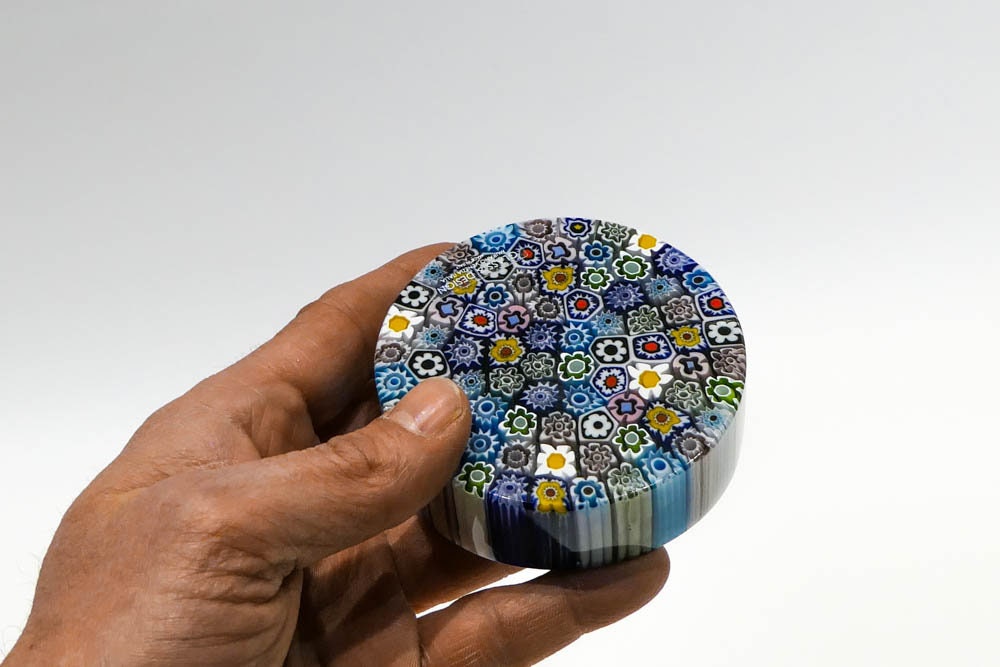 Paperweight with Murrine Round Big Size - Murano Glass