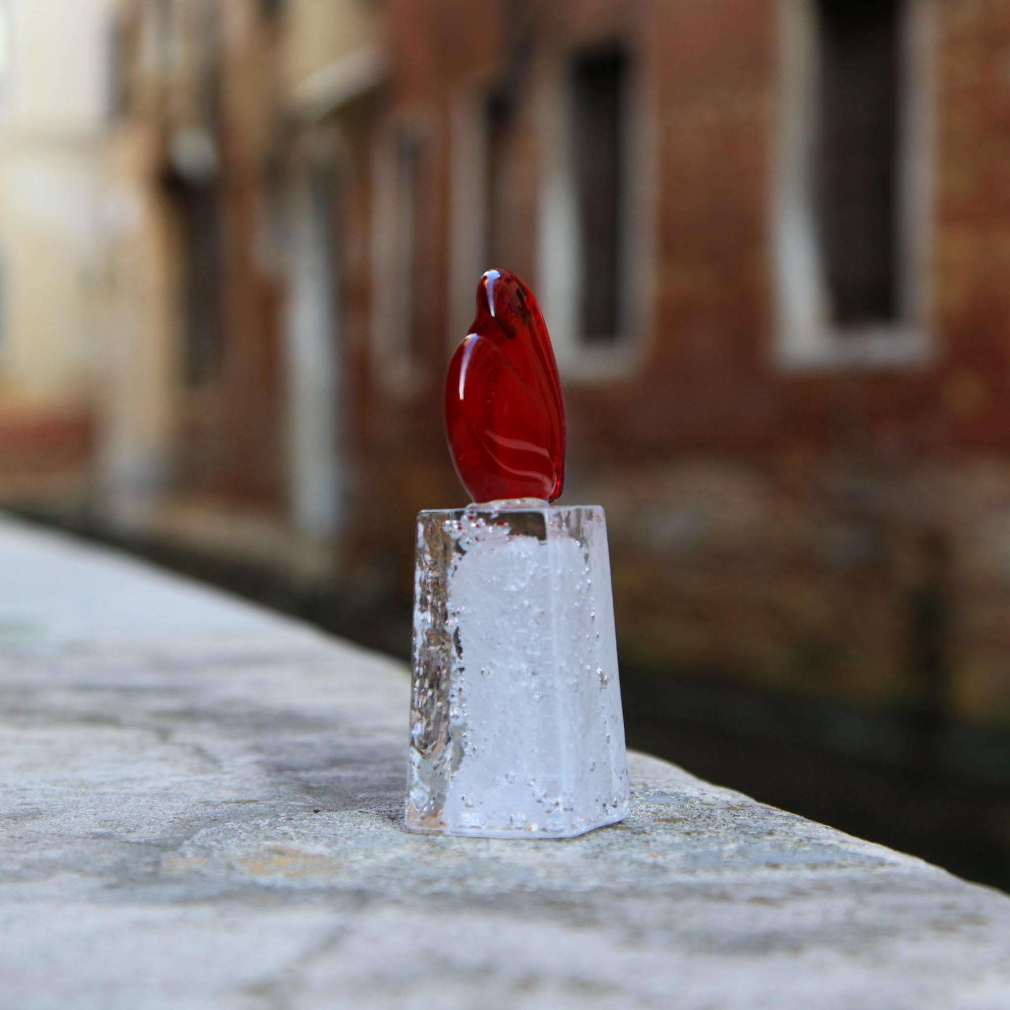 Heart of Ice Tower Love of Venice- Murano Glass