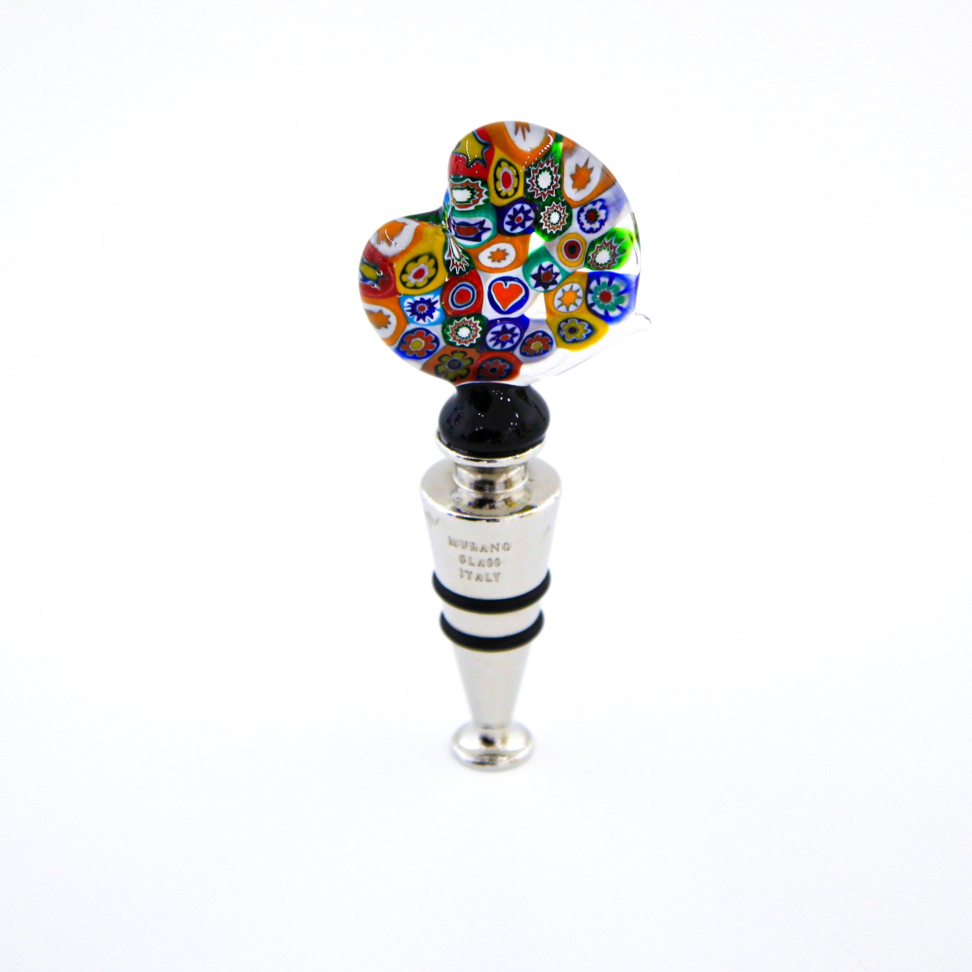 Party - Glass Wine Stopper - Millefiori