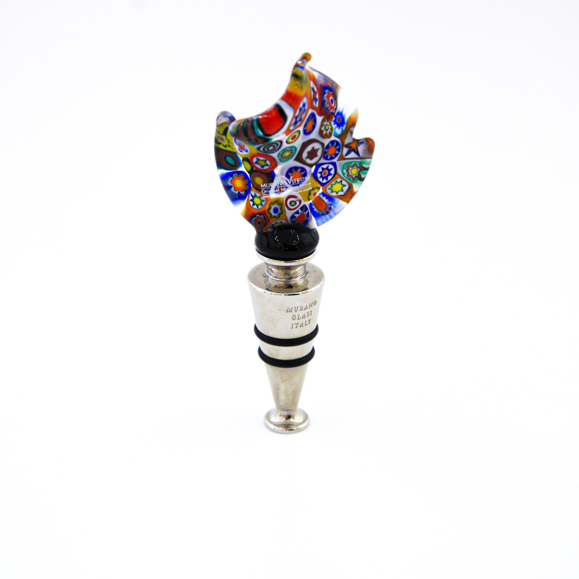 Party - Glass Wine Stopper - Millefiori