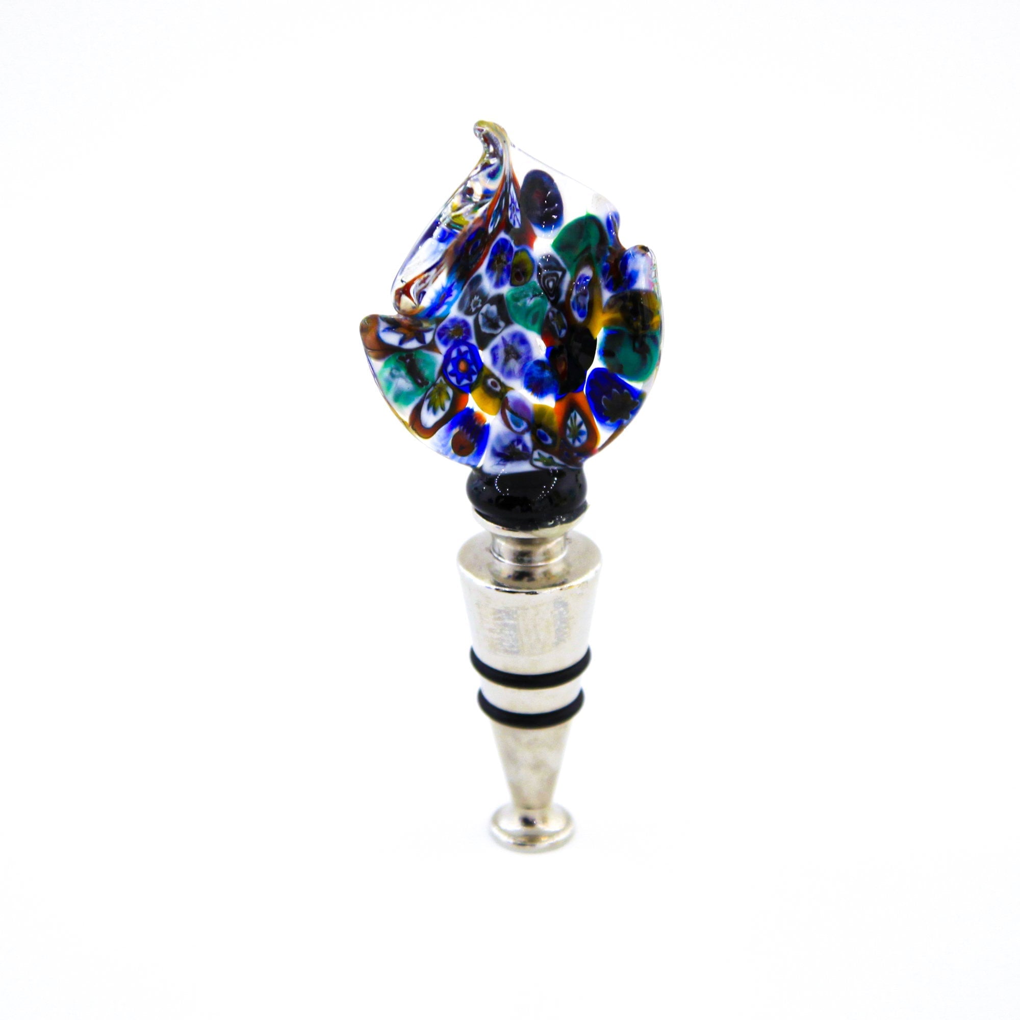 Party - Glass Wine Stopper - Millefiori