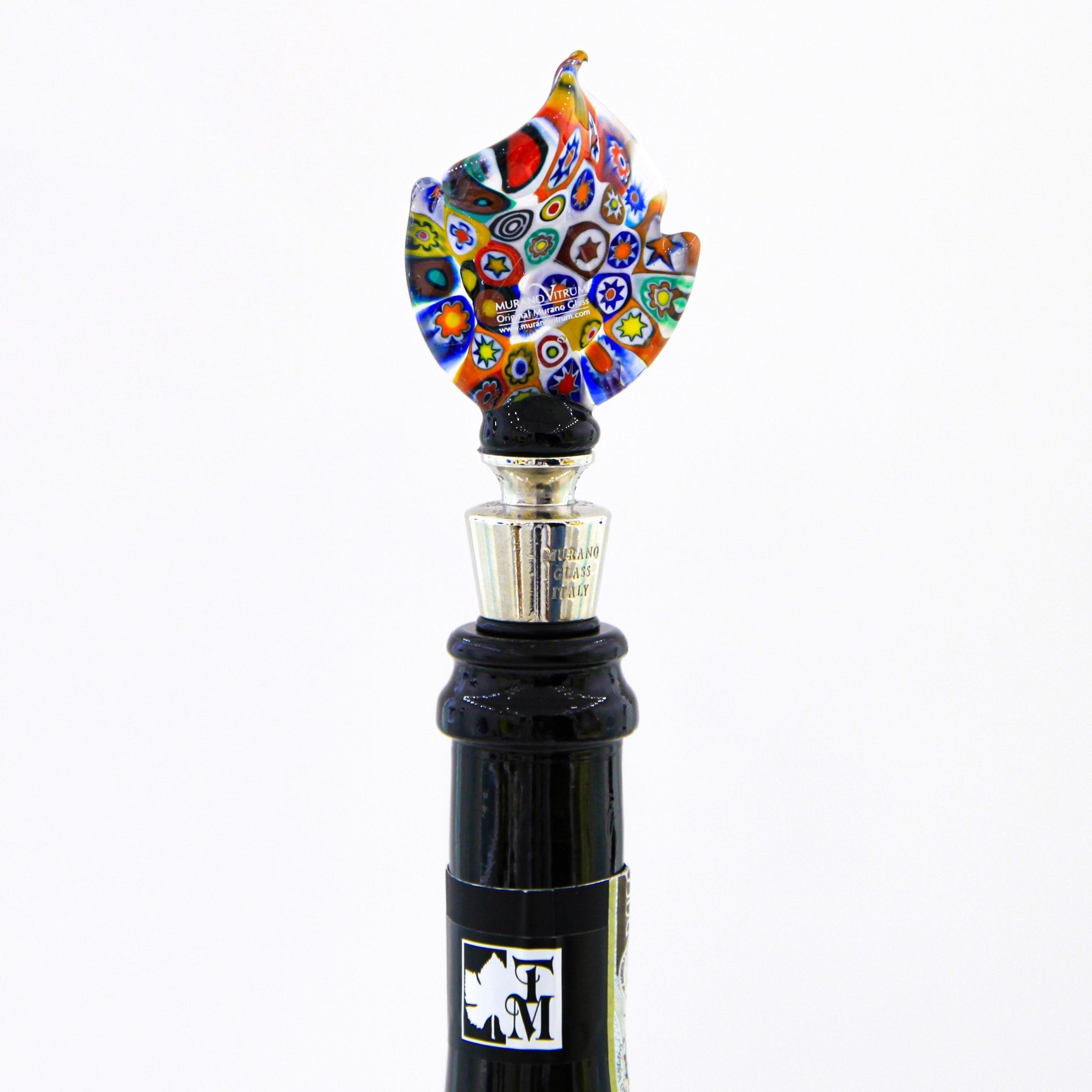 Party - Glass Wine Stopper - Millefiori