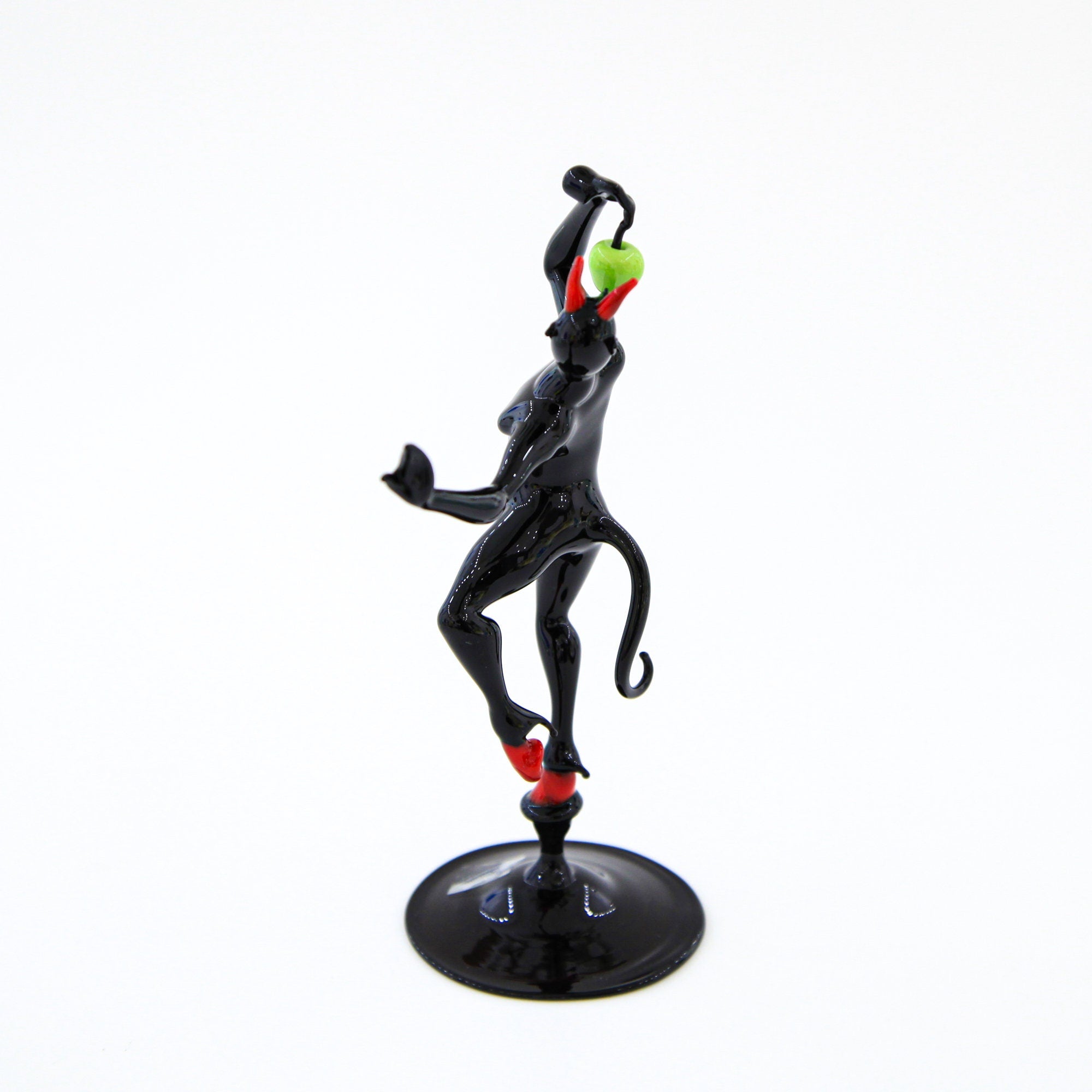 Temptation Devil With Apple - Murano Glass - Small Size