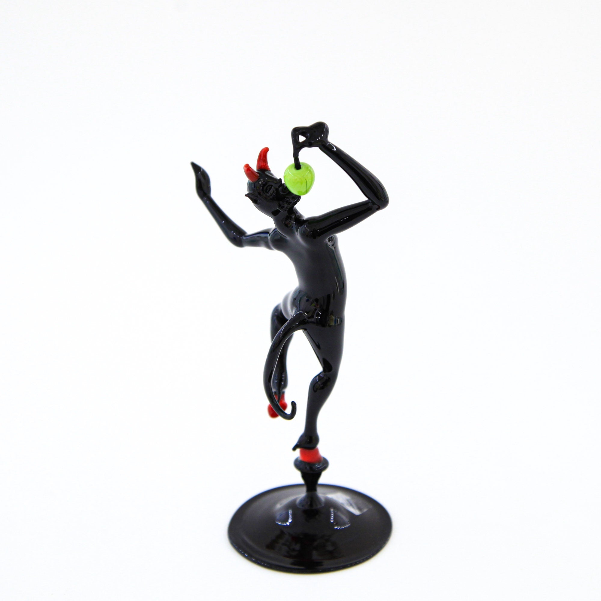 Temptation Devil With Apple - Murano Glass - Small Size