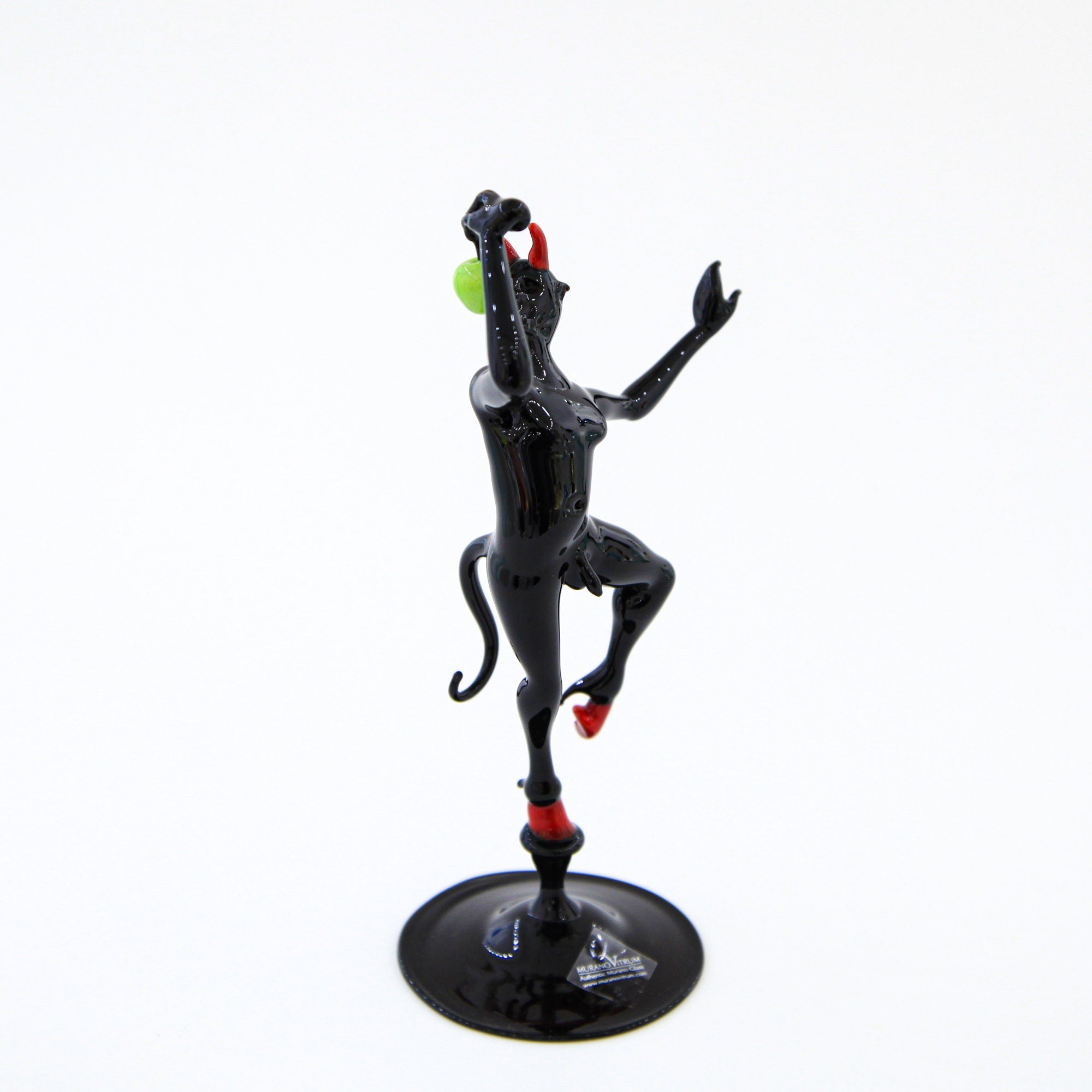 Temptation Devil With Apple - Murano Glass - Small Size