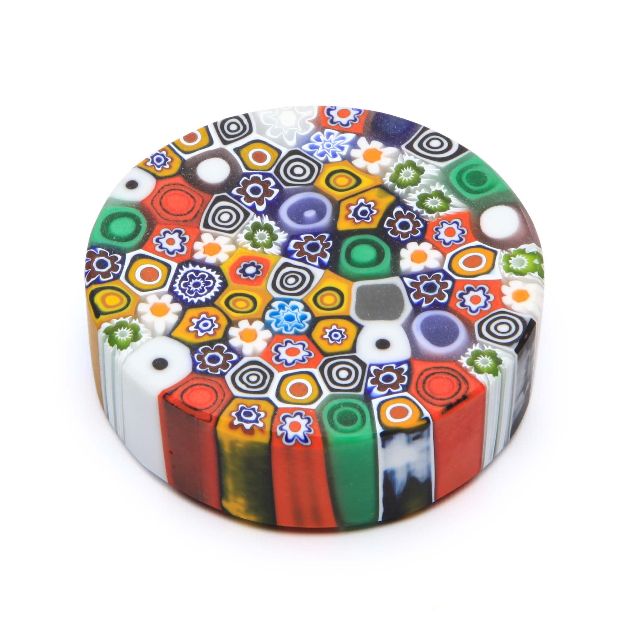 Paperweight with Murrine Round Big Size - Murano Glass