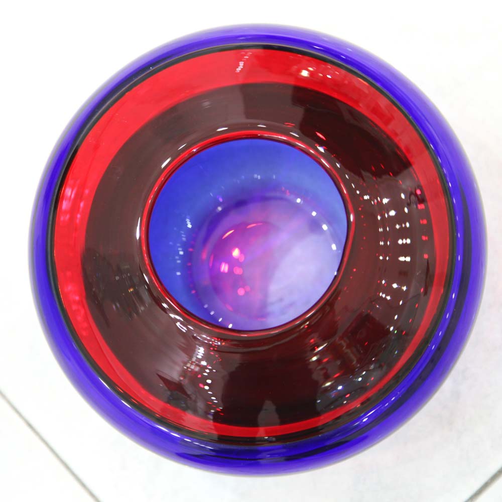 Sedimenti Collection - Blue & Red Vase