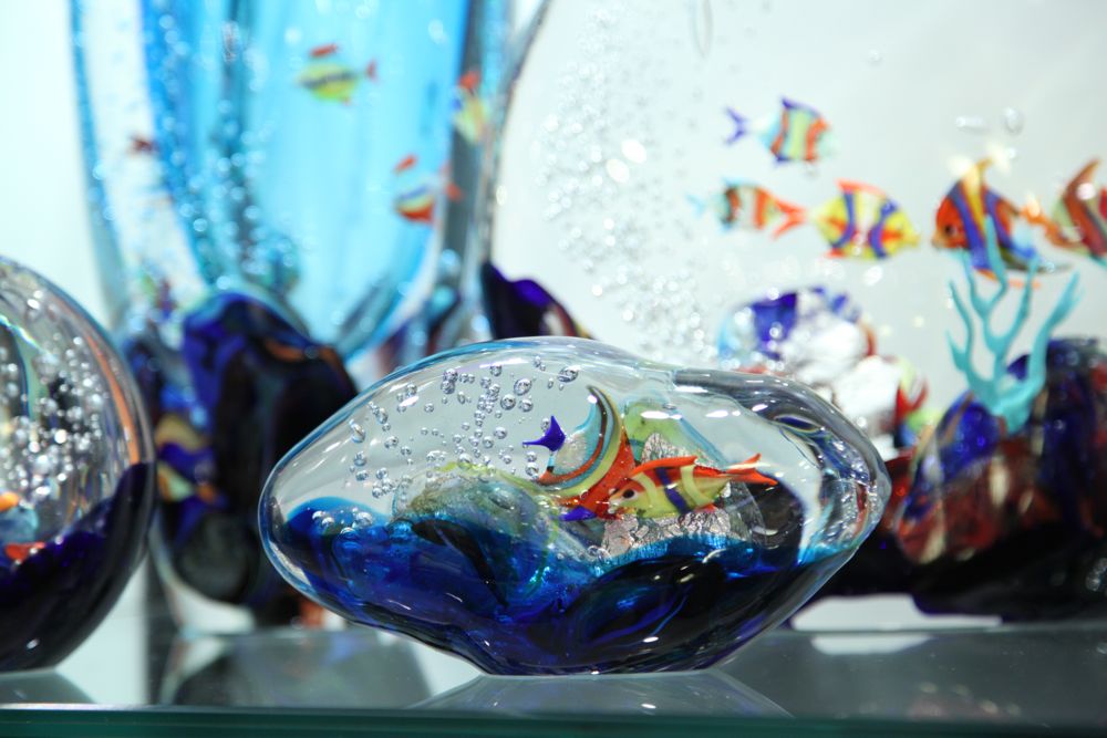 Aquarium Cloud  - Murano Glass