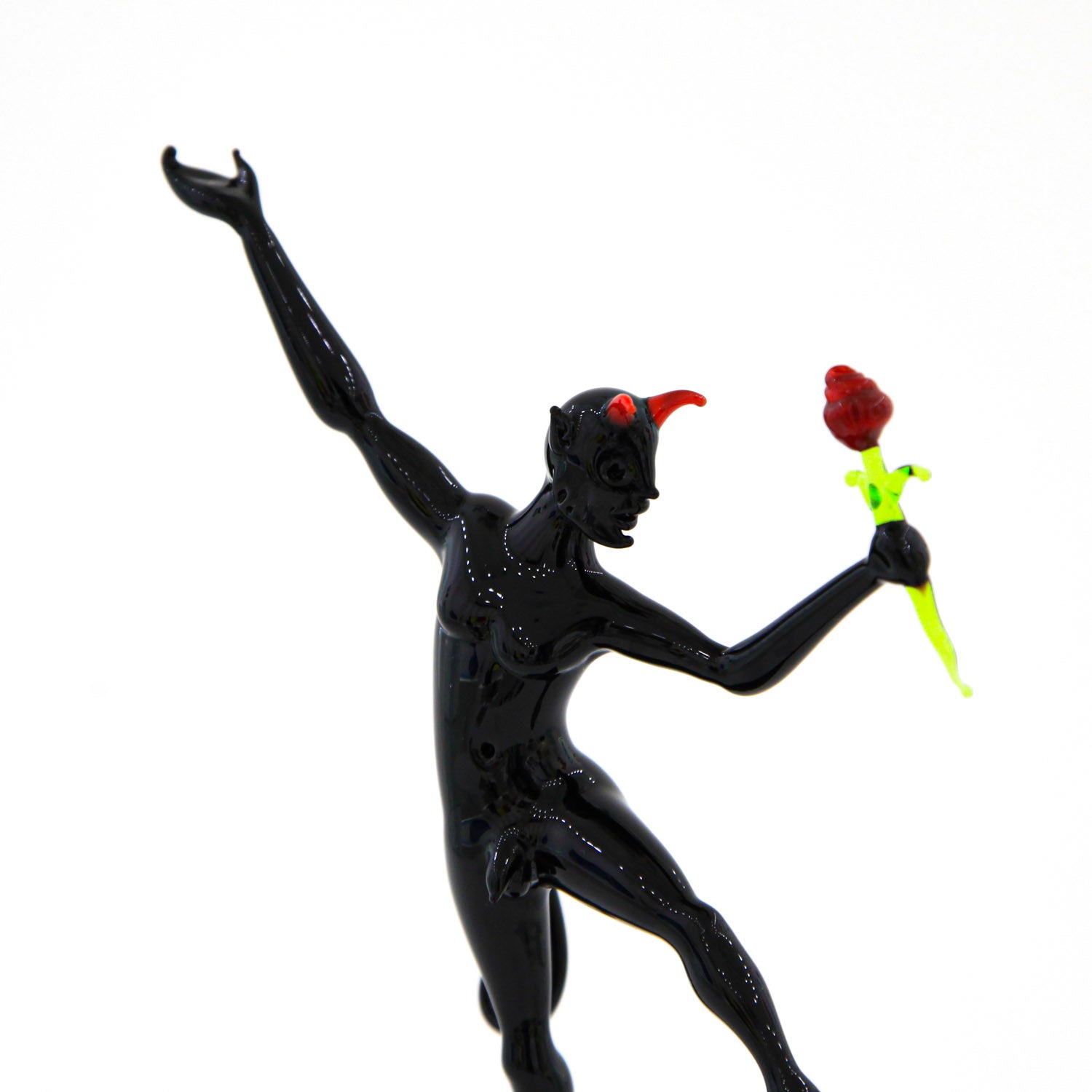 Gentleman Devil with red rose