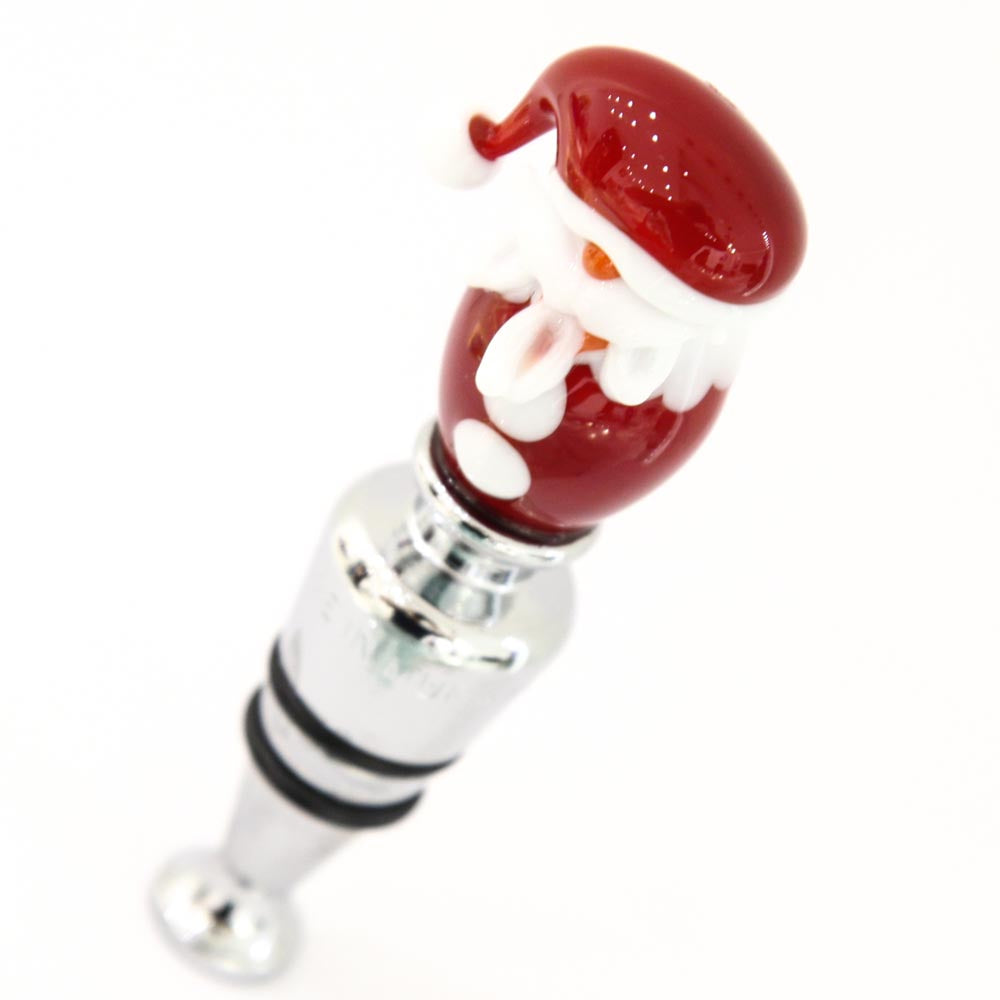 Santa Claus Glass Stopper