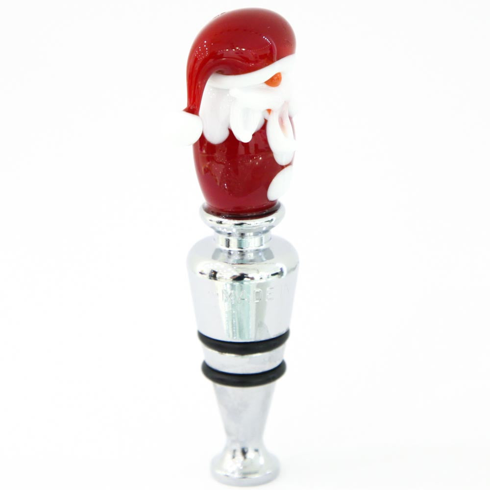 Santa Claus Glass Stopper