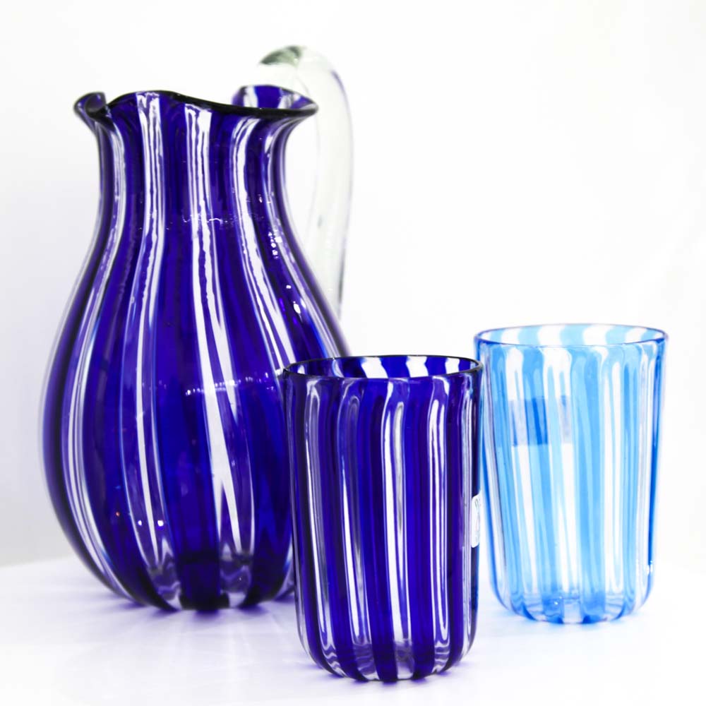 Striped  Drinking Carafe