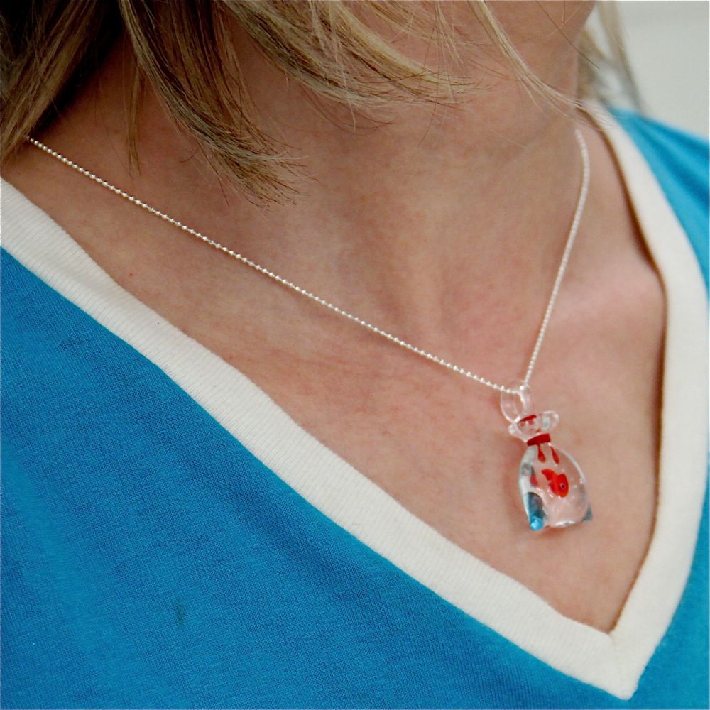 Fishbag necklace