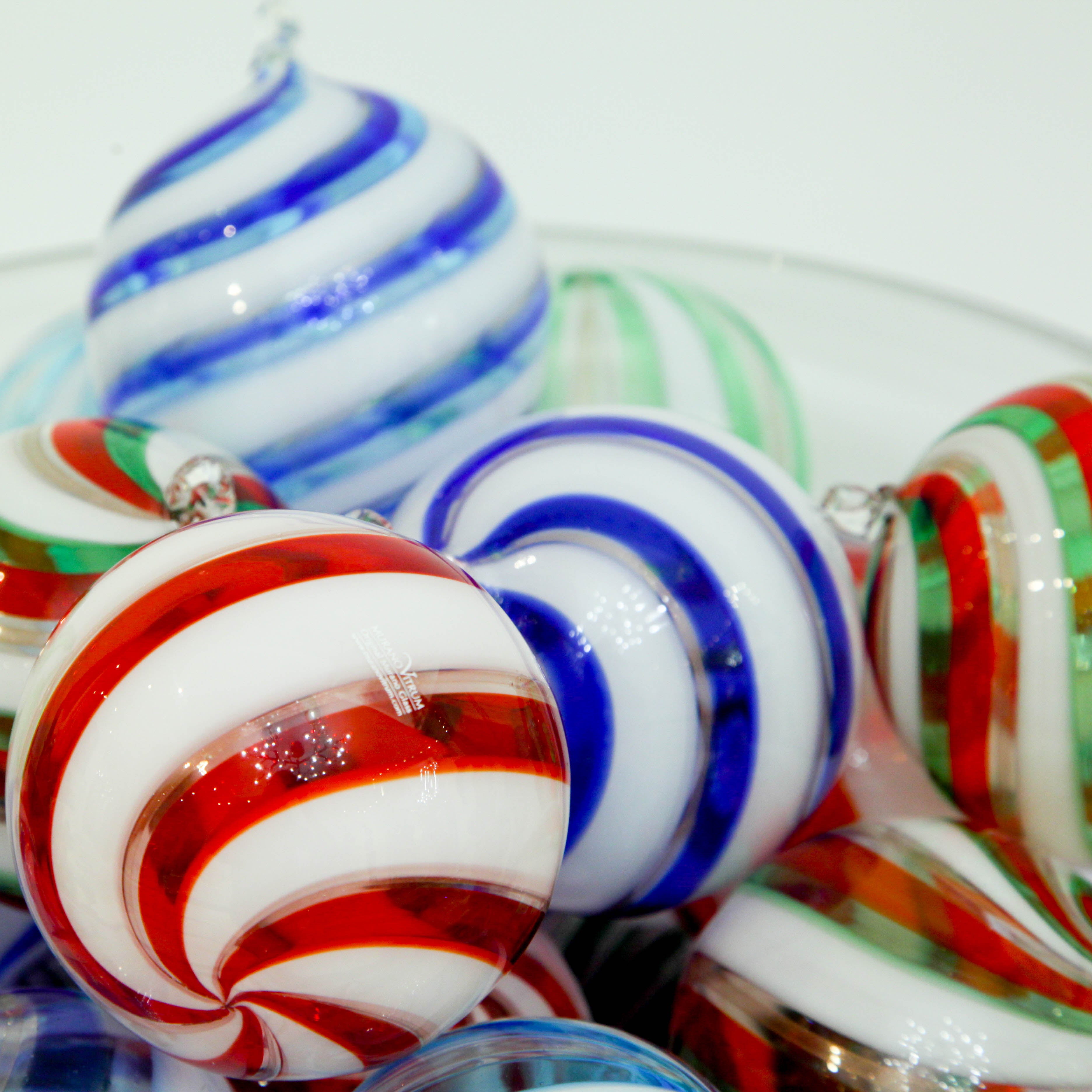 Boule de Noël en verre - Sélection de six couleurs