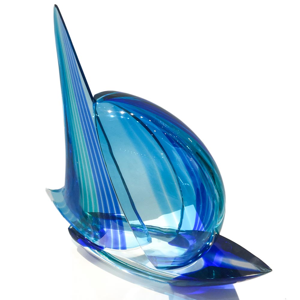 Sailboat - Spinnaker -  Blu and green