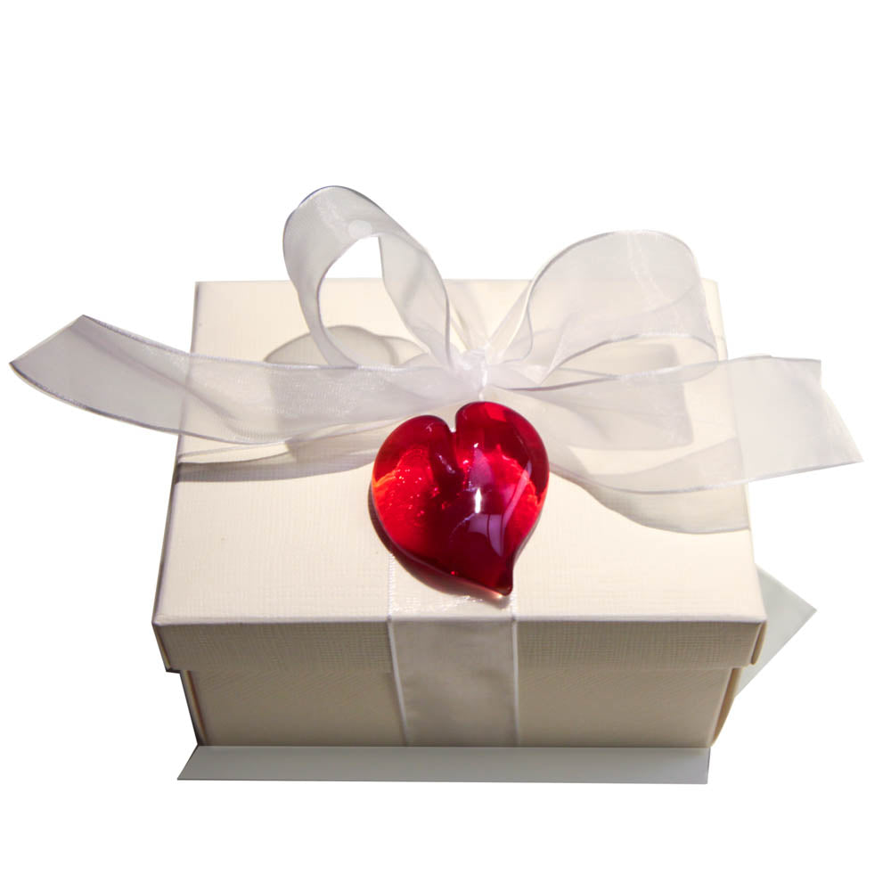 Red heart paperweight