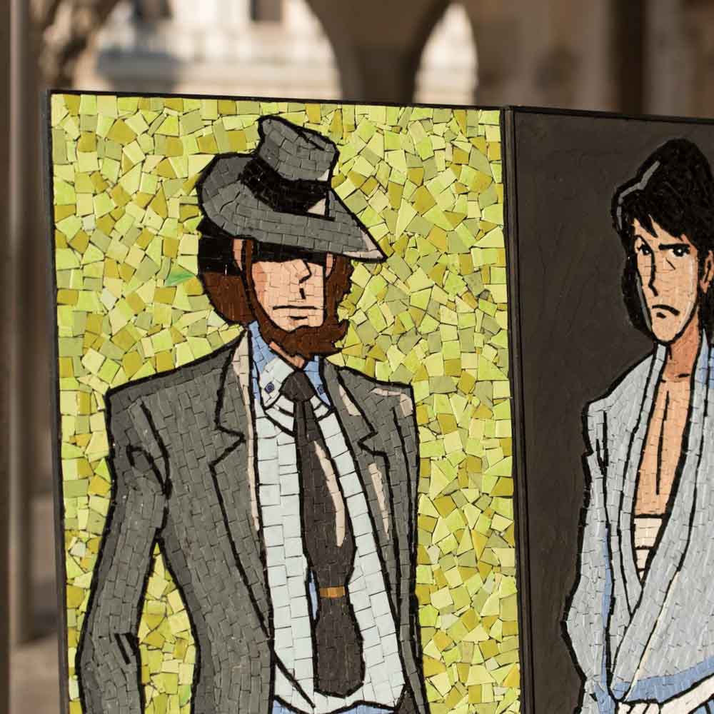 Daisuke Jigen - Mosaico in vetro veneziano - Pittura artistica