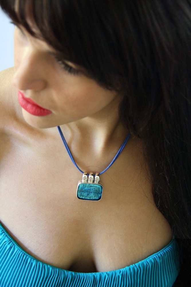 Sommerso - Rectangular necklace