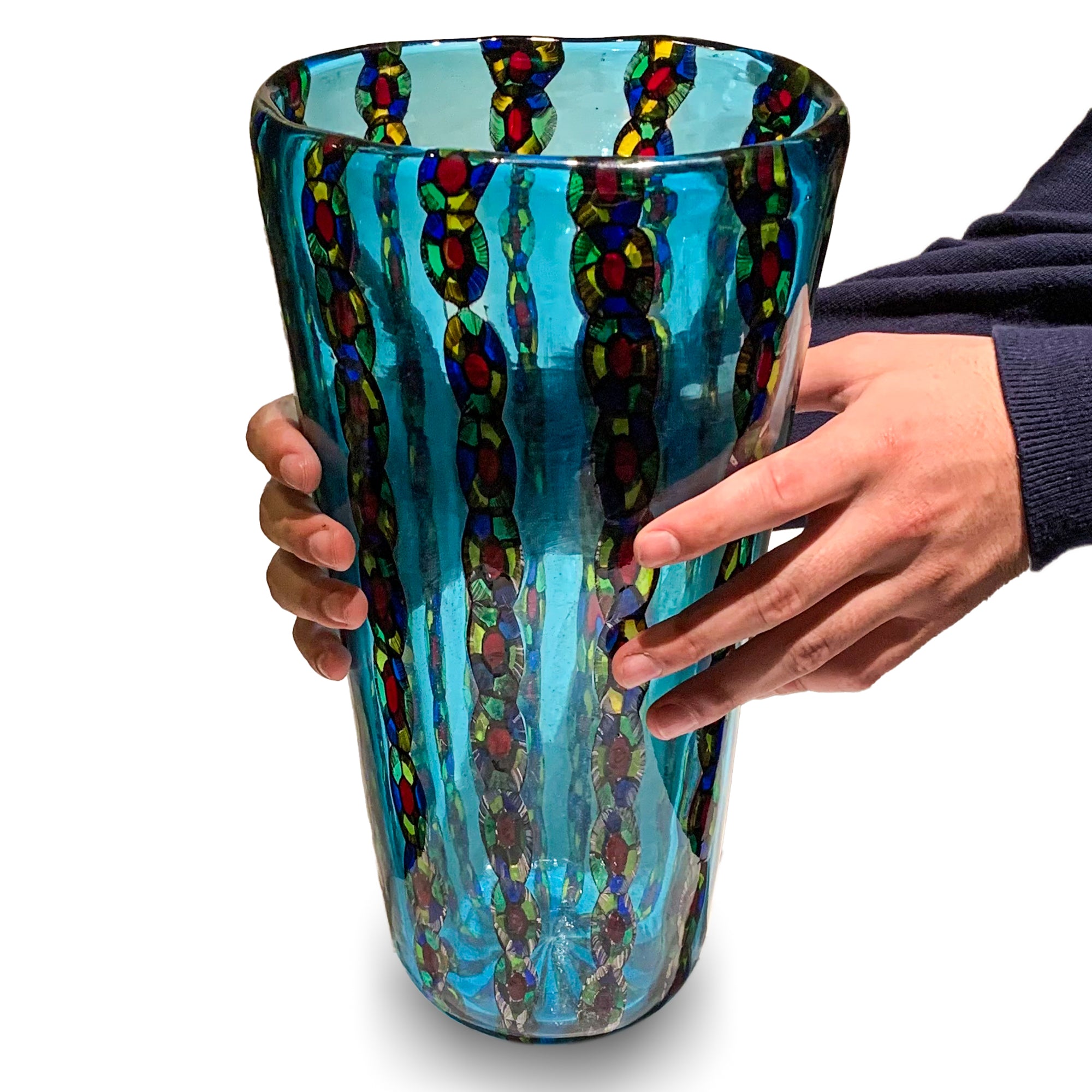 Vase bleu - Verre de Murano