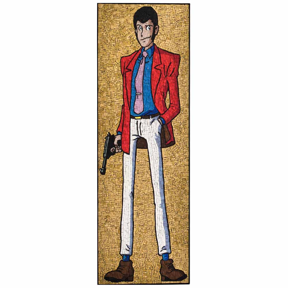 Lupin III - Mosaïque de verre vénitien - Peinture d'art