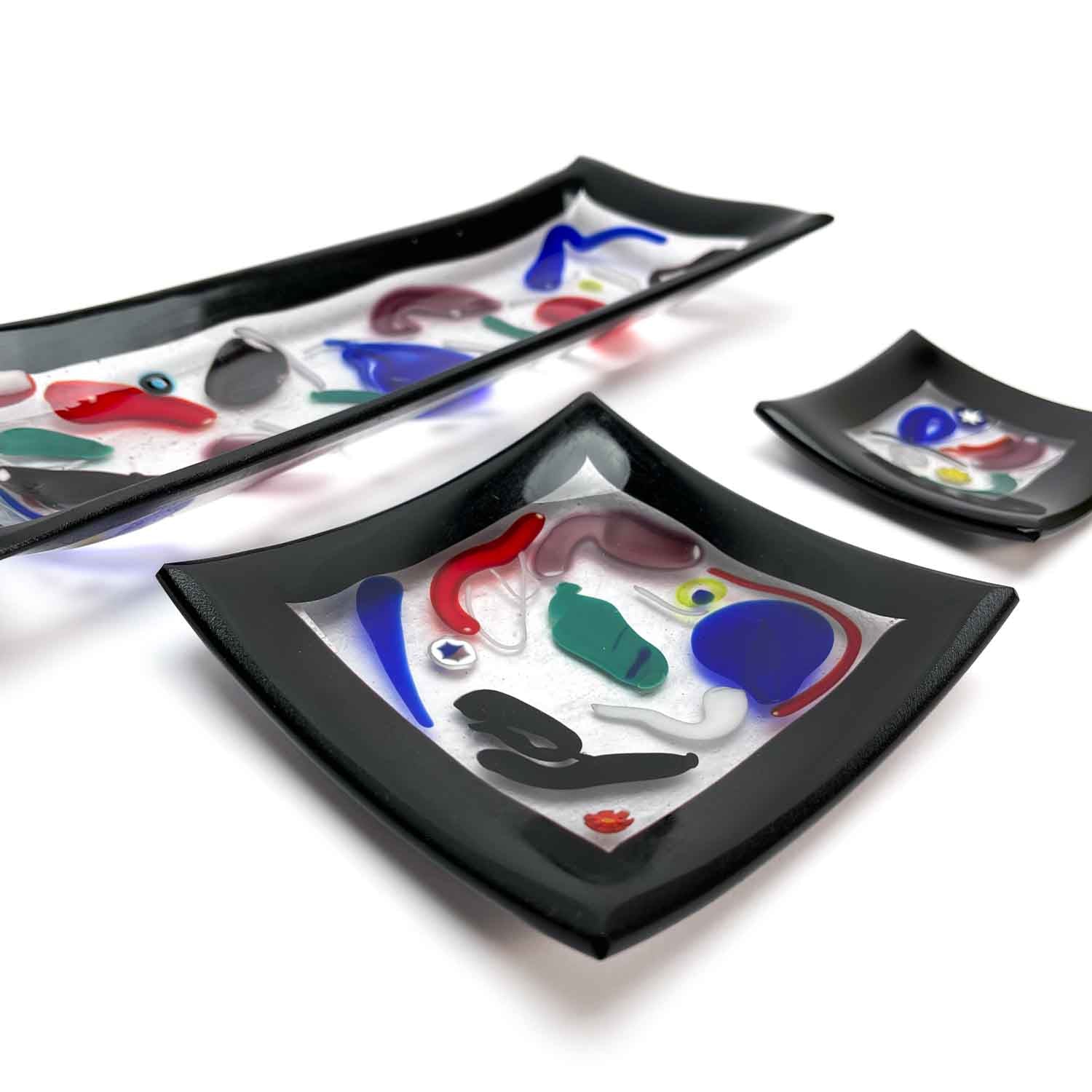 Mirò Squared Plates - Murano Glass