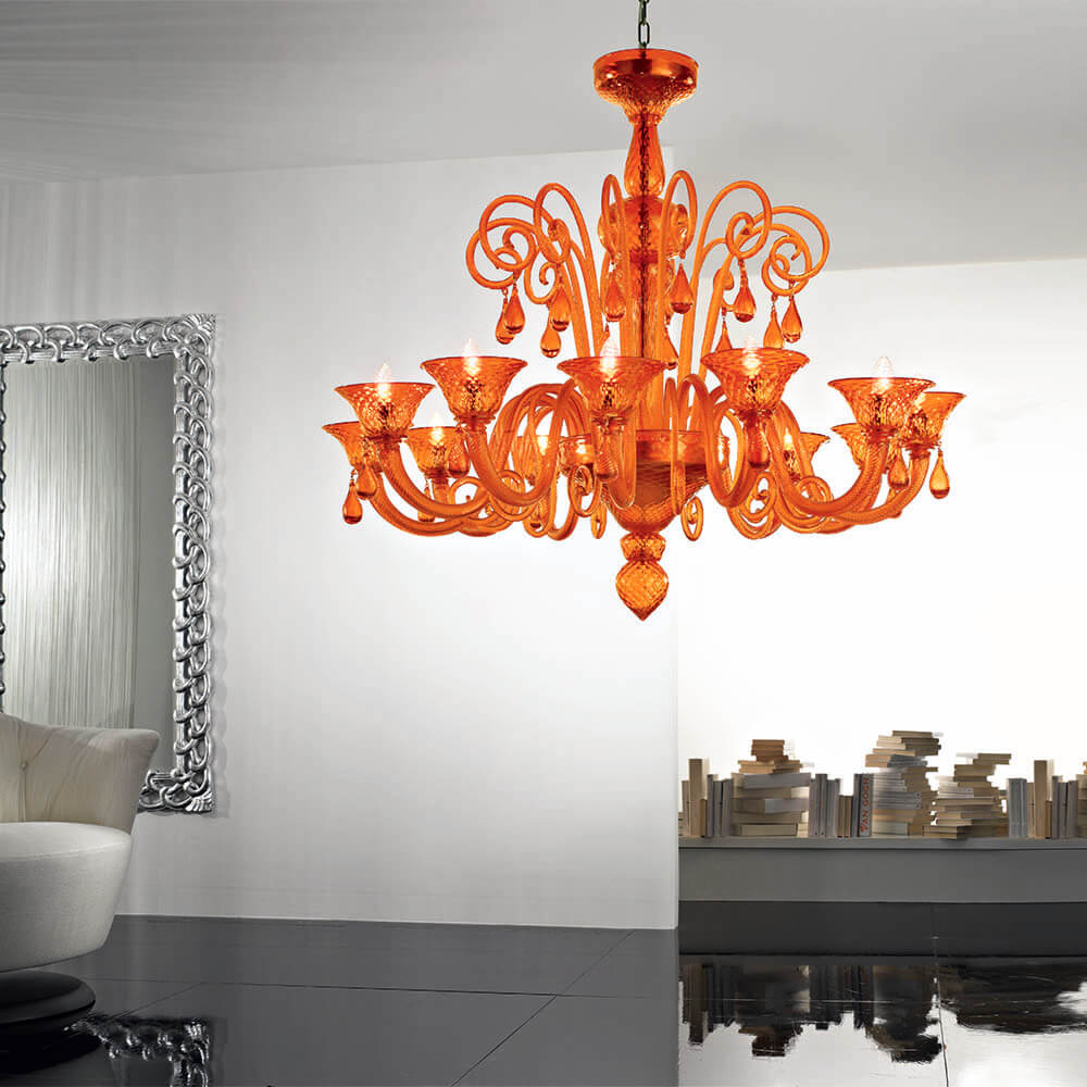 Nuvola 6 Lights Chandelier- Murano Glass Lighting