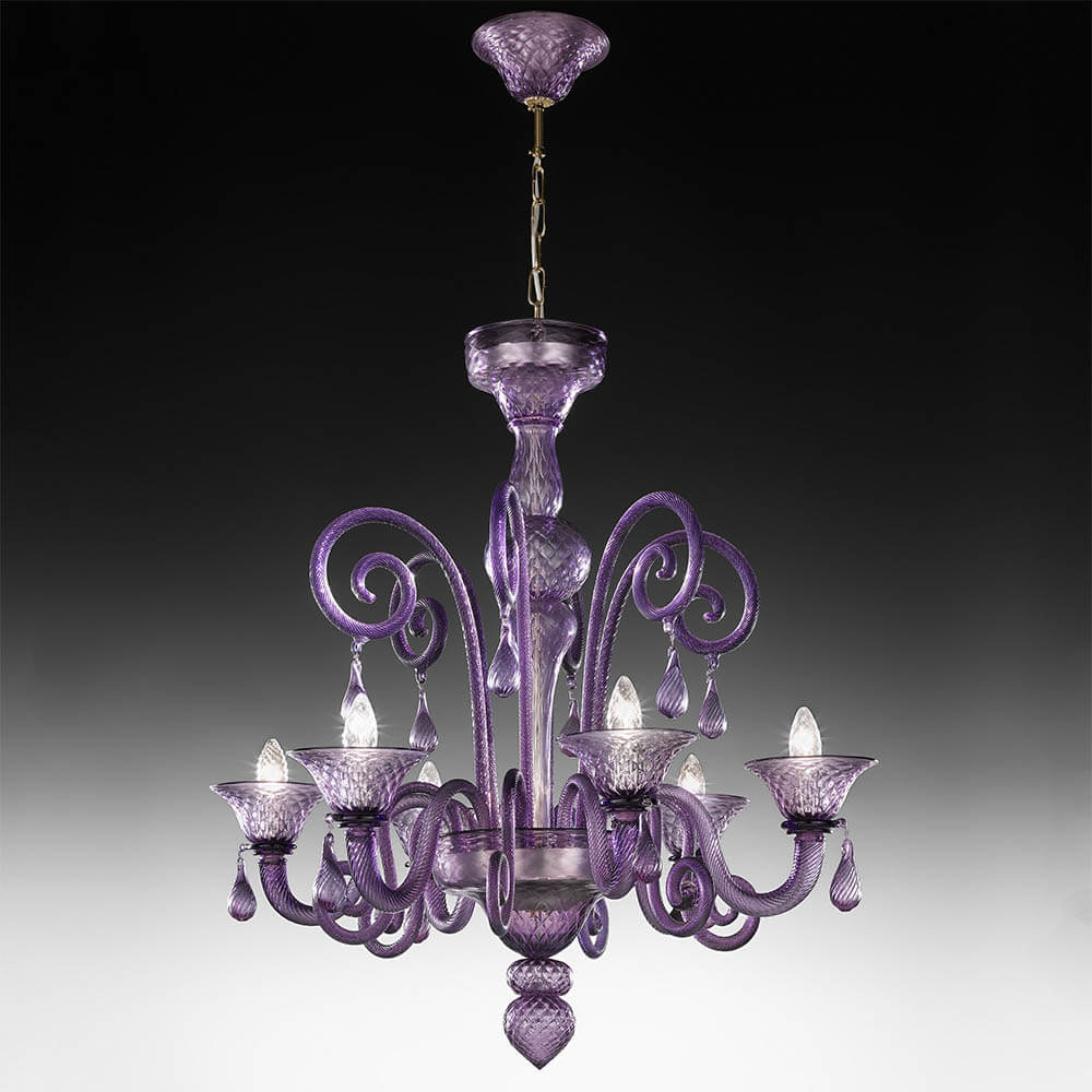 Nuvola 6 Lights Chandelier- Murano Glass Lighting