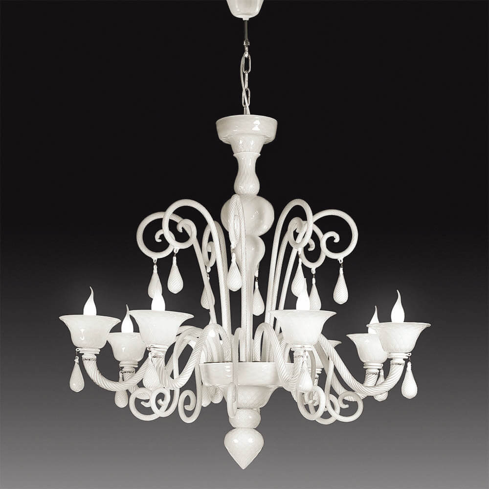 Nuvola 6 Lights Chandelier- Murano Glass Lighting